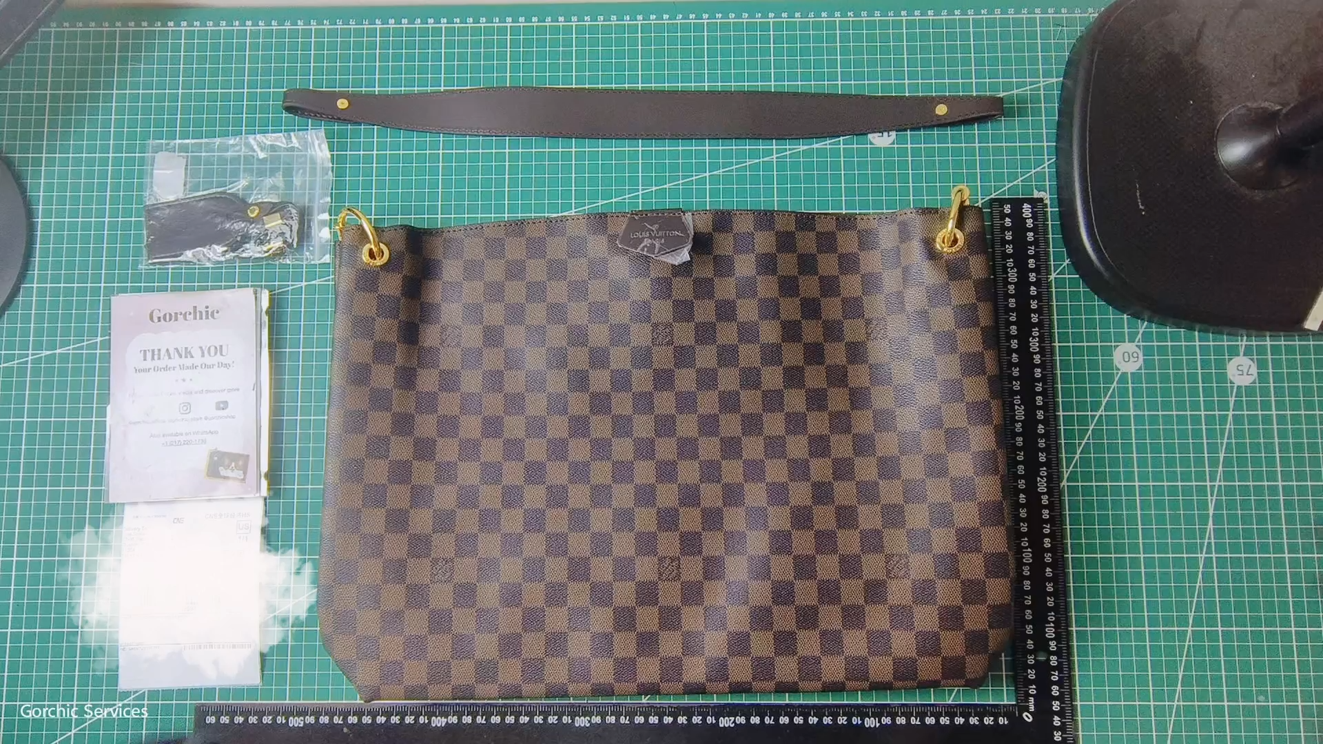 Designer Monogram Graceful MM Damier Ebene Canvas Shoulder Bag-Ebene Bag - Gorchic - $120.99