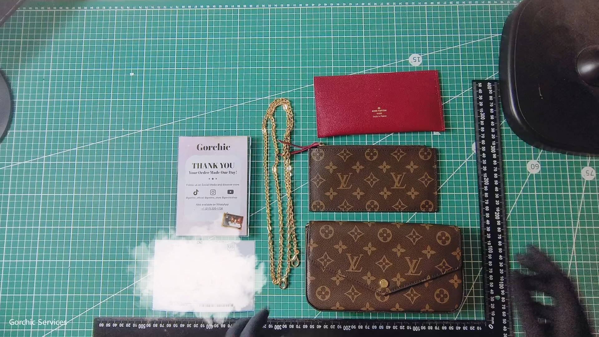 Designer Monogram Félicie Pochette Crossbody Bag - Gorchic - $77.99