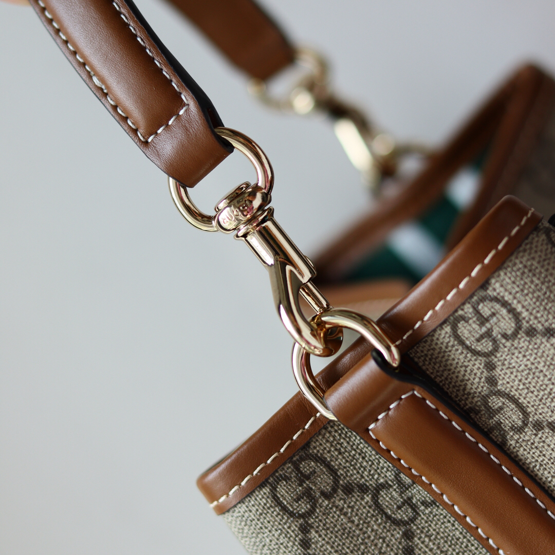 [TOP]Double-G GG Emblem bucket bag - Small - Gorchic - $286.99