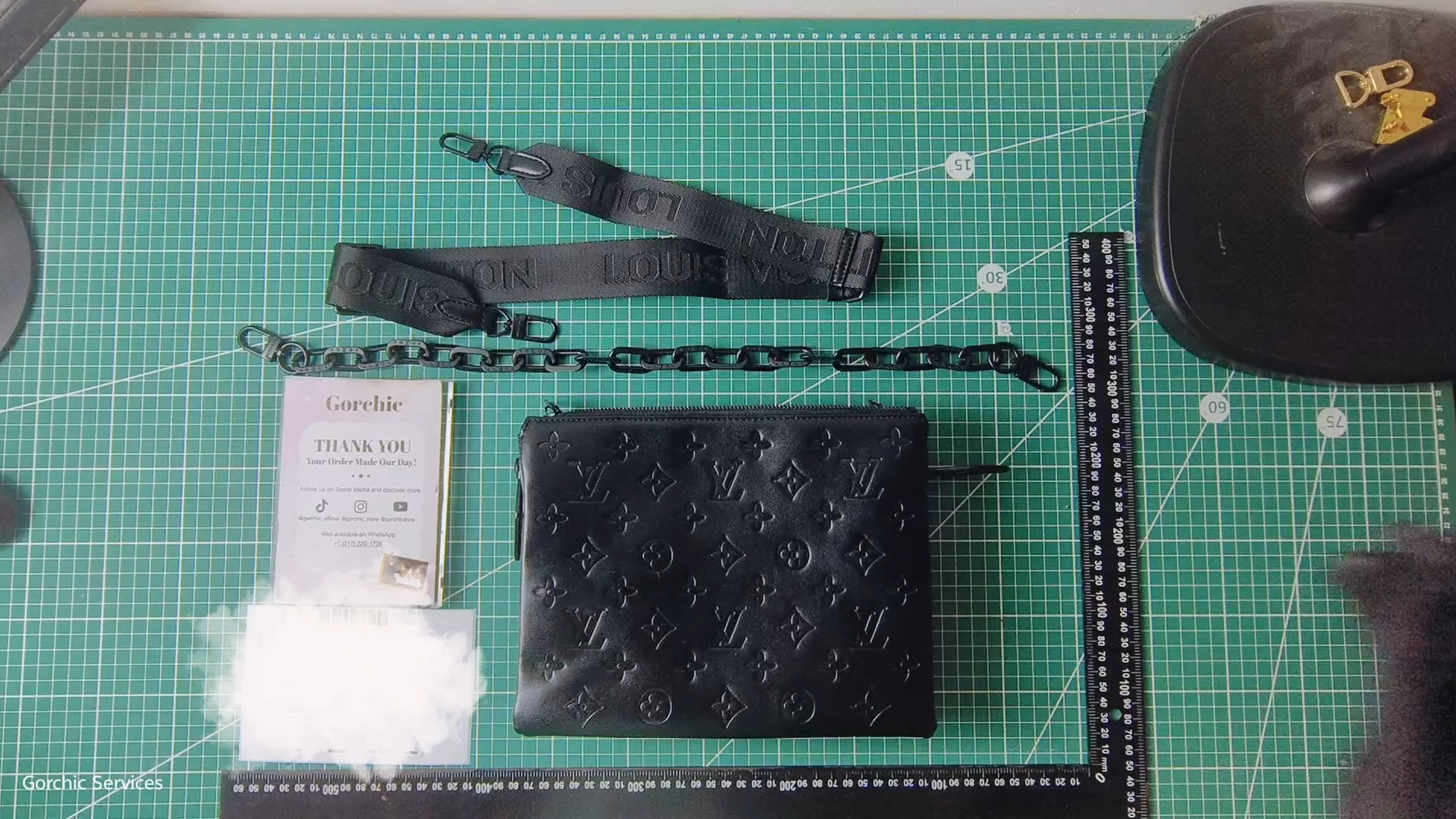 Designer Monogram Coussin PM Black Small Handbag - Gorchic - $128.99