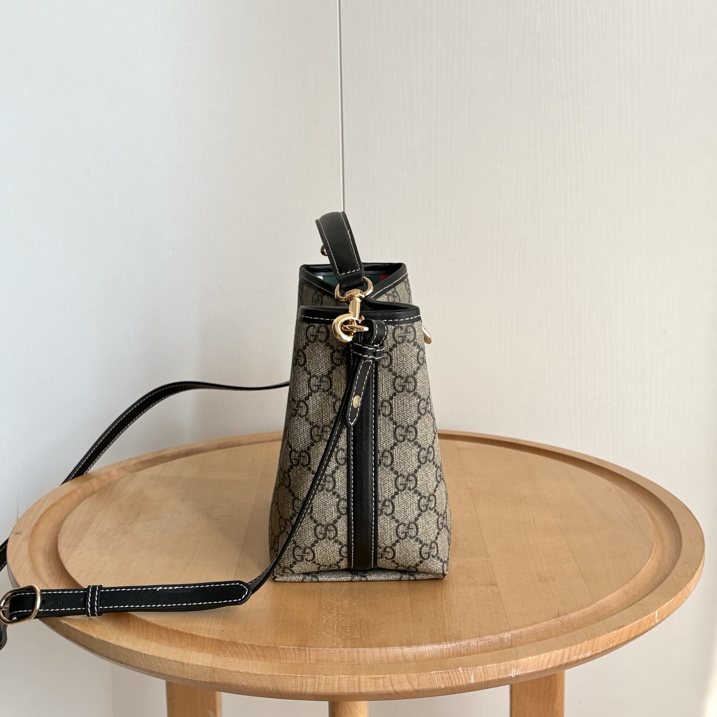 Double-G GG Emblem Bucket Bag - Black - Gorchic - $120.99