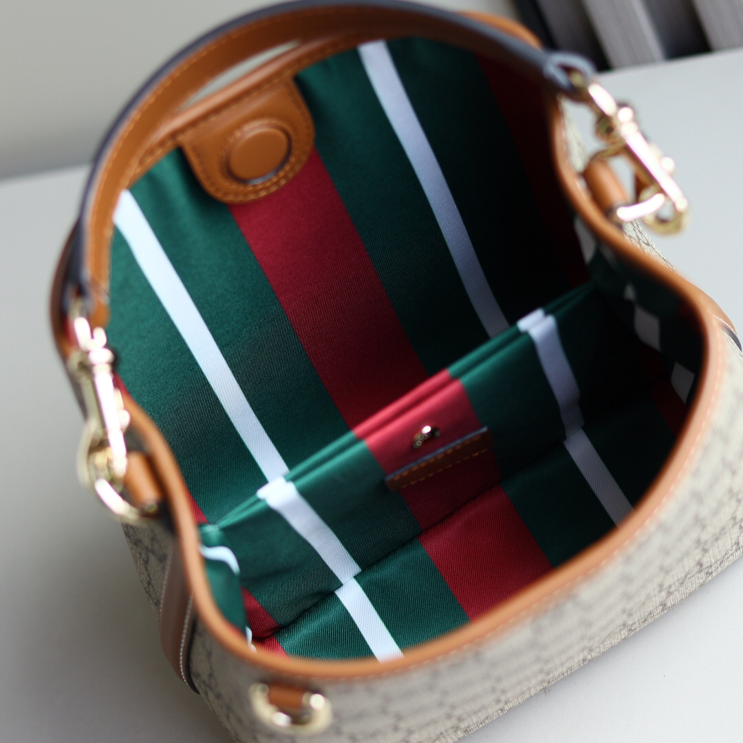 [TOP]Double-G GG Emblem bucket bag - Small - Gorchic - $286.99