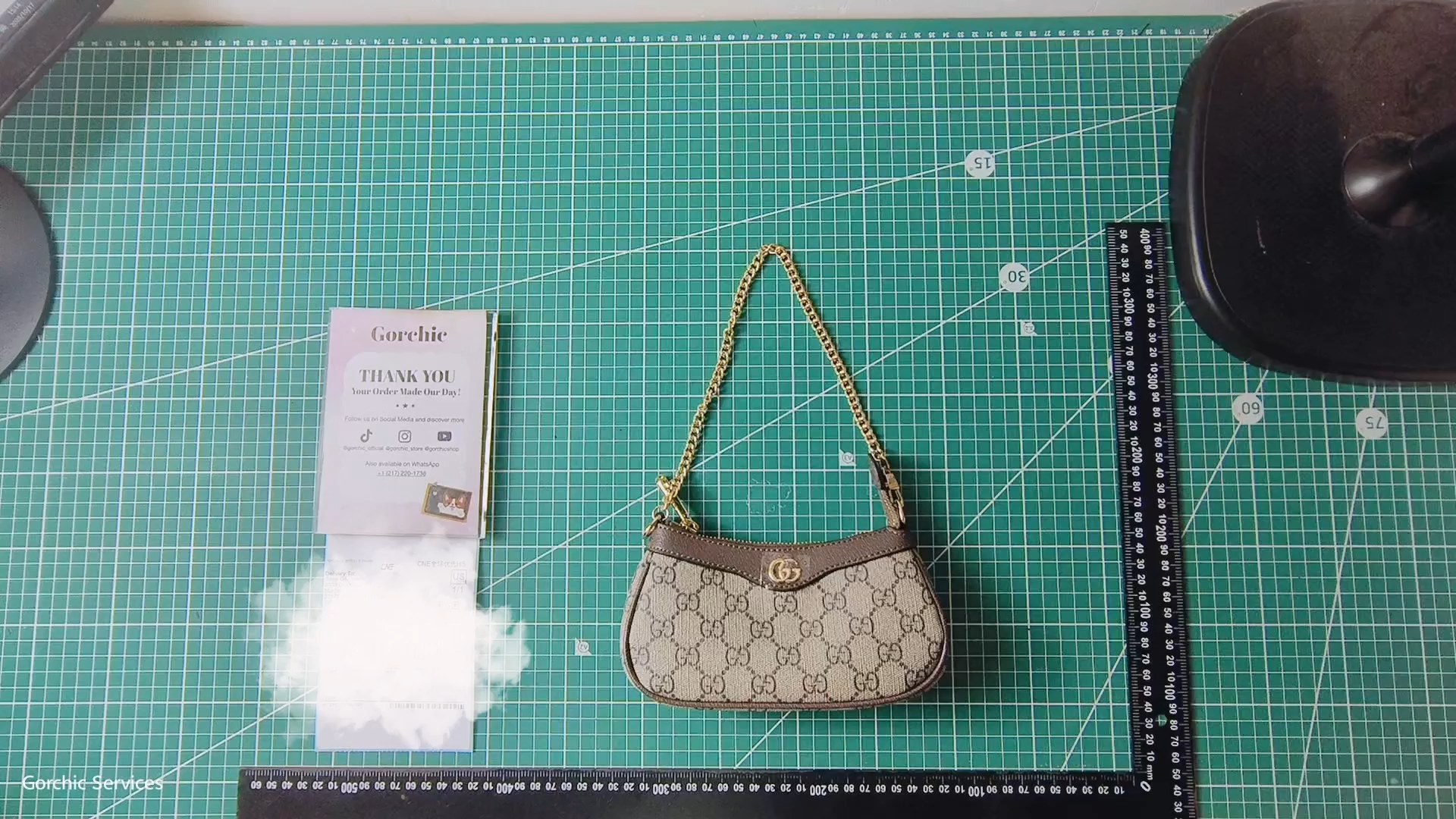 Double-G Ophidia Collection Handbag - Beige And Dark Brown Bag - Gorchic - $108.99