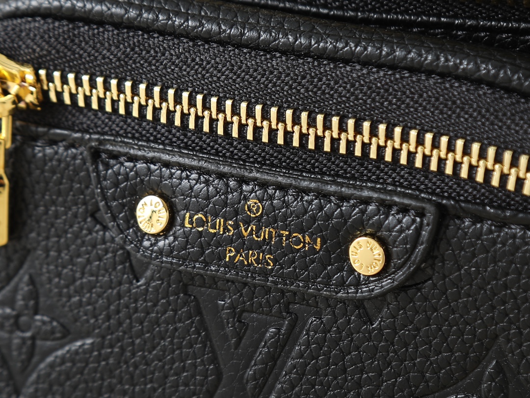Designer Monogram Empreinte Monogram Leather Black Bumbag - Bag - Gorchic - $119.99