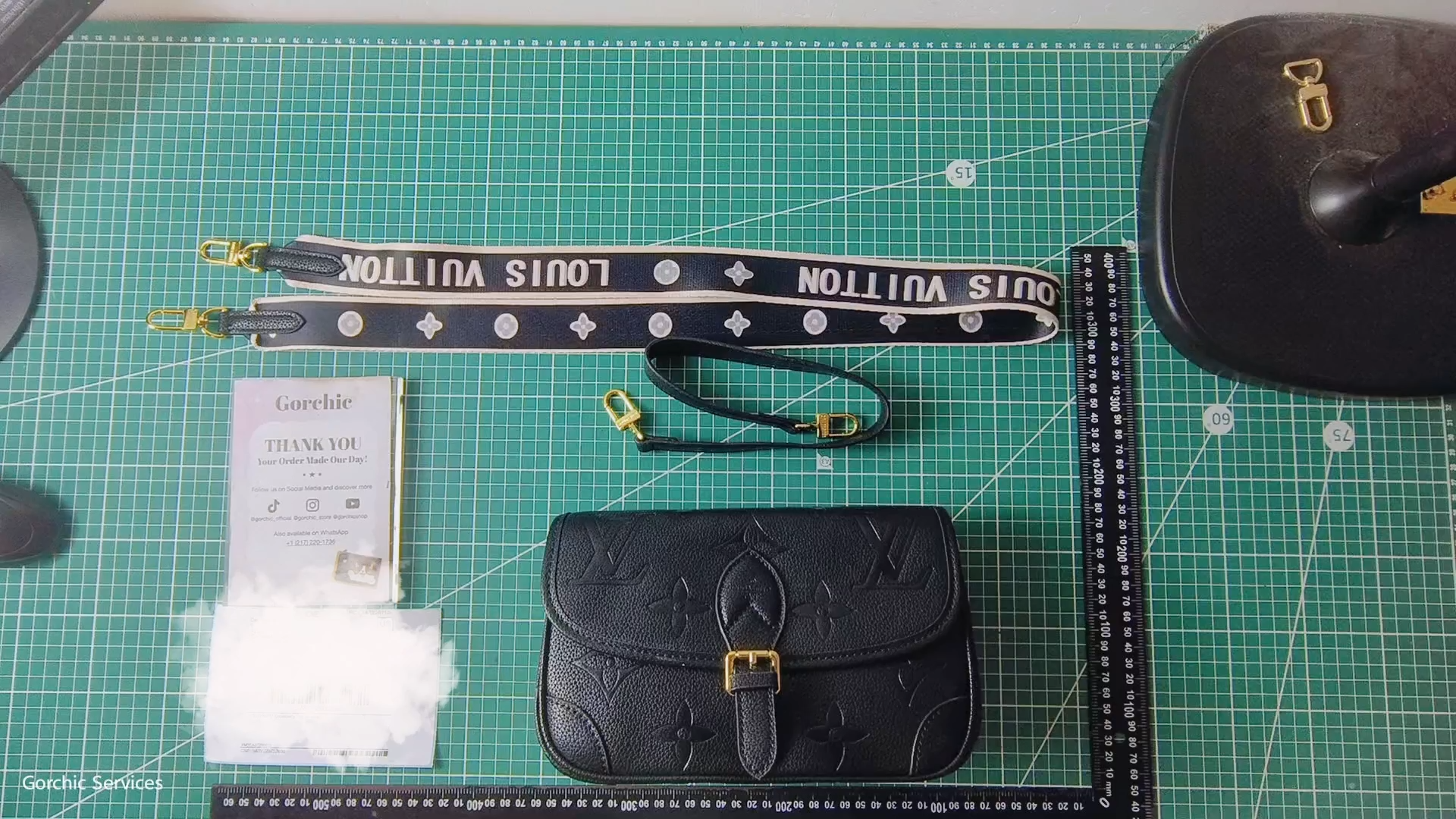 Designer Monogram  Empreinte Monogram Leather Black Diane Black-bag - Gorchic - $127.99