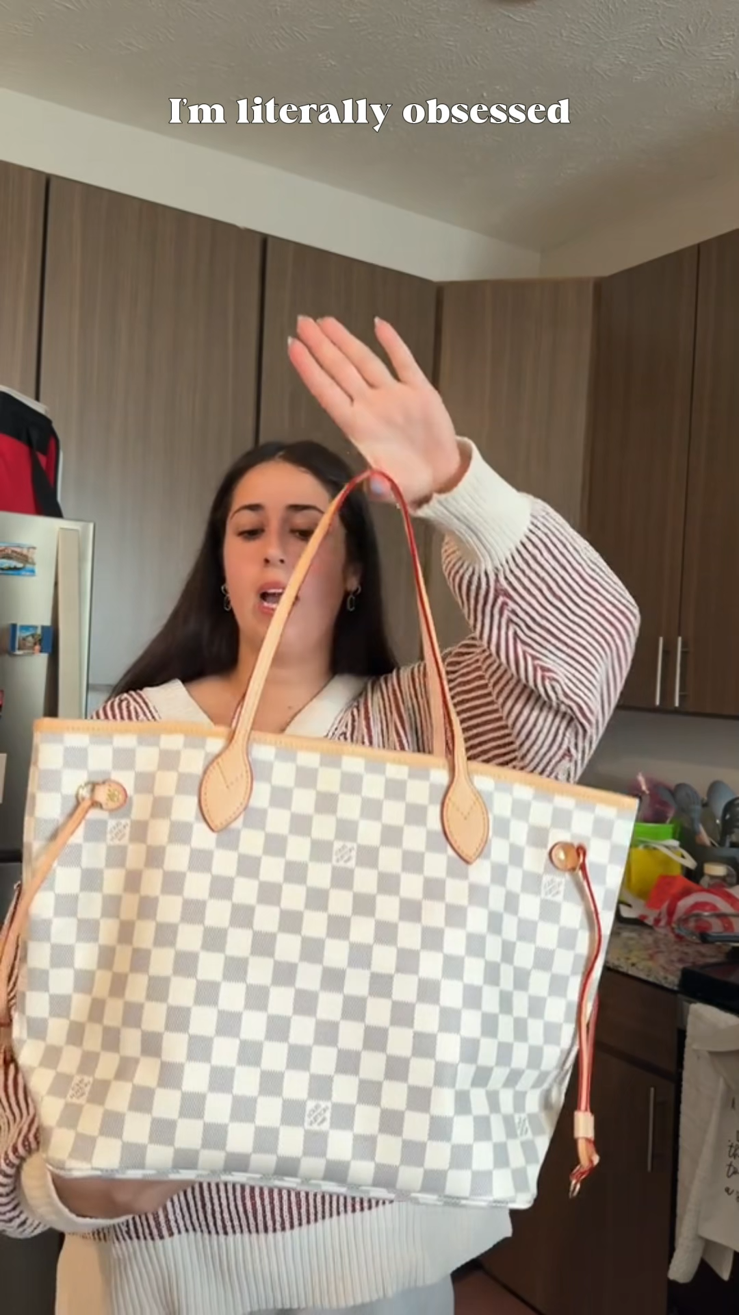 Designer Monogram Damier Azur Neo Neverfull MM - Bag - Gorchic - $110.99