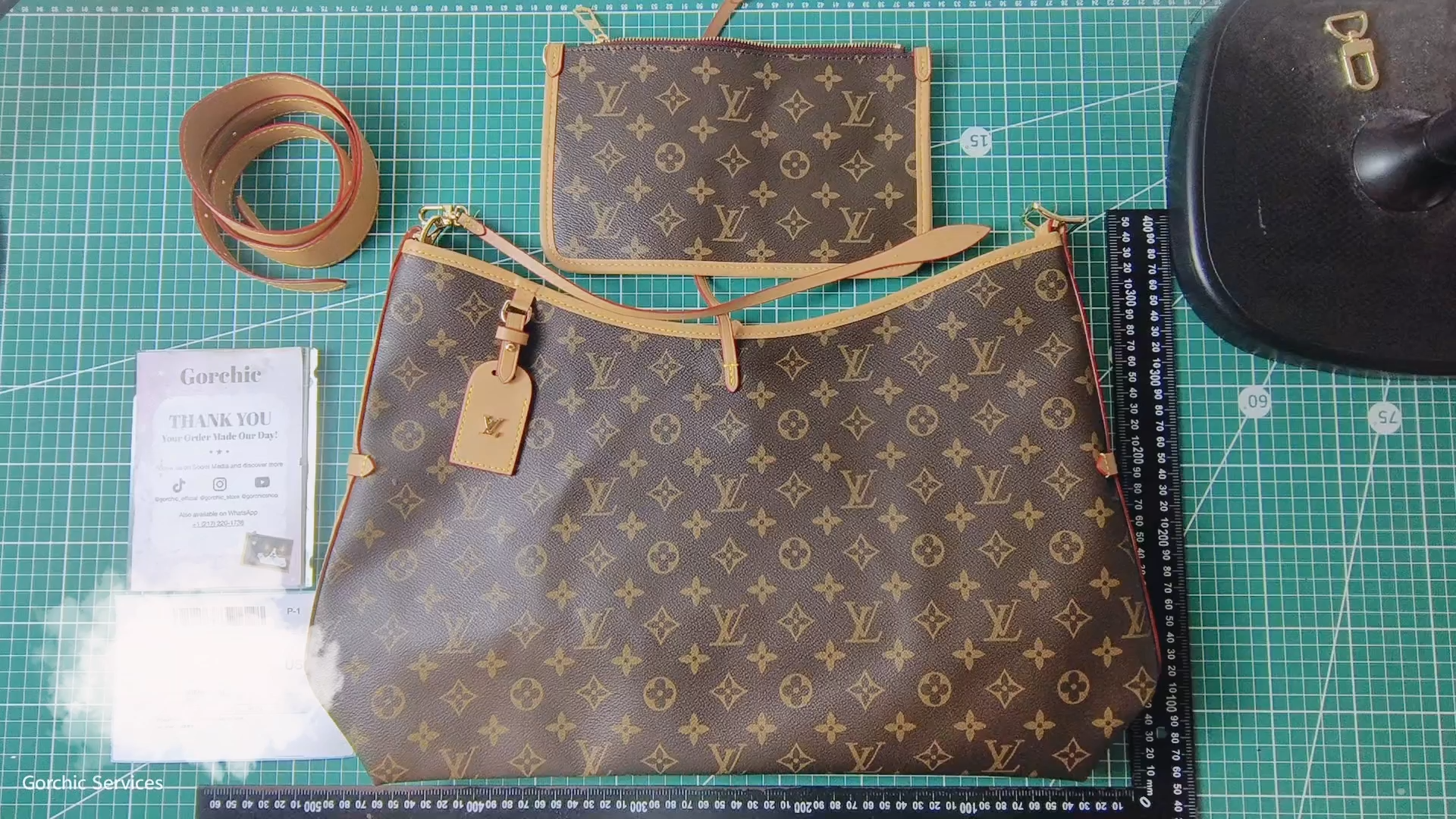 Designer Monogram  CarryAll MM - Bag - Gorchic - $118.99