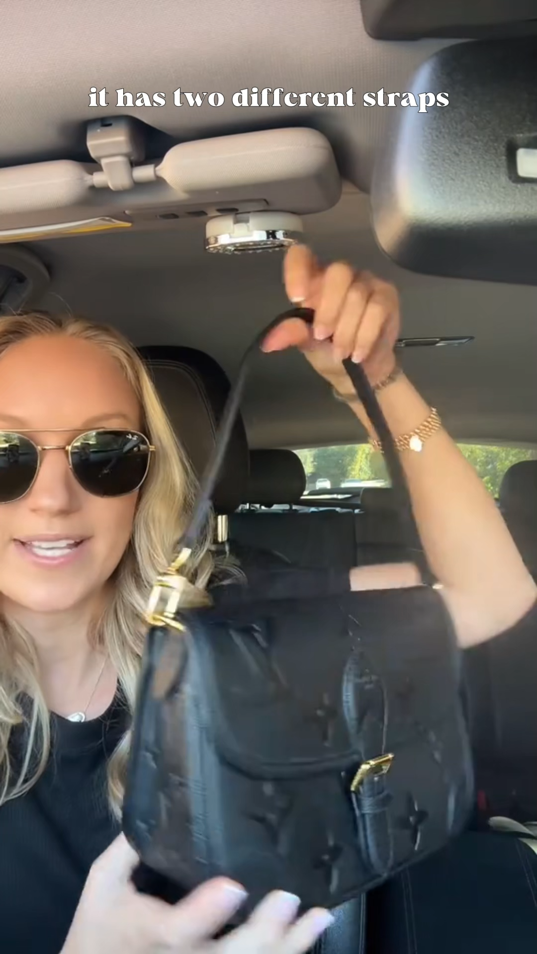 Designer Monogram  Empreinte Monogram Leather Black Diane Black-bag - Gorchic - $127.99