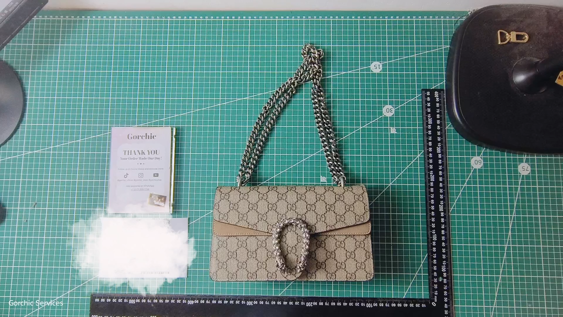 Double-G DIONYSUS GG Shoulder Bag With Beige - Bag - Gorchic - $106.99