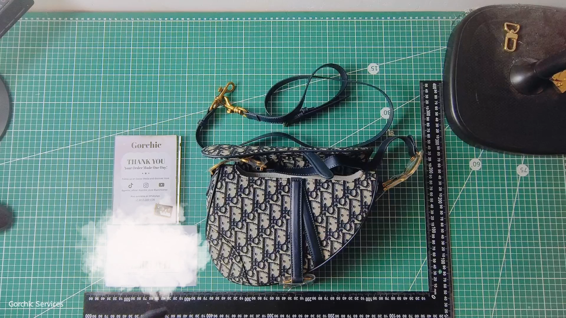 D Inspired Saddle Handbag Oblique Jacquard Bag - Gorchic - $138.99