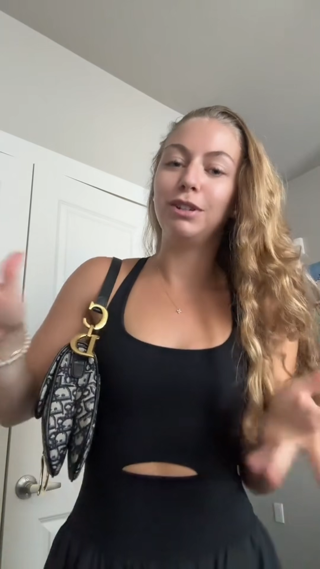 D Inspired Saddle Handbag Oblique Jacquard Bag - Gorchic - $138.99