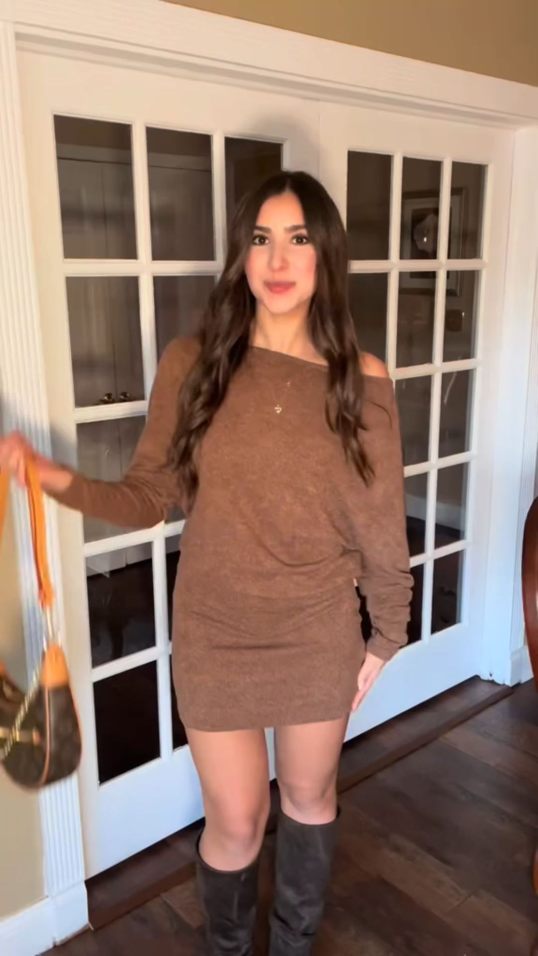 Designer Monogram  Loop Handbag Monogram Brown - Bag - Gorchic - $110.99