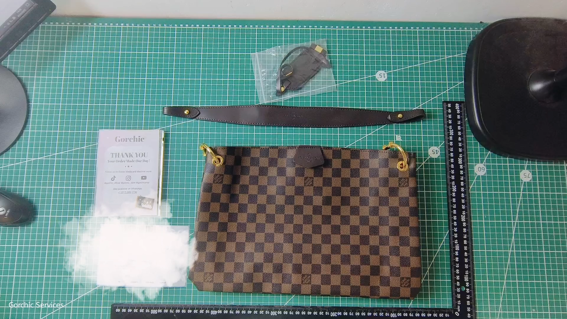 Designer Monogram Graceful PM Damier Ebene Canvas Shoulder Bag-Ebene Bag - Gorchic - $116.99