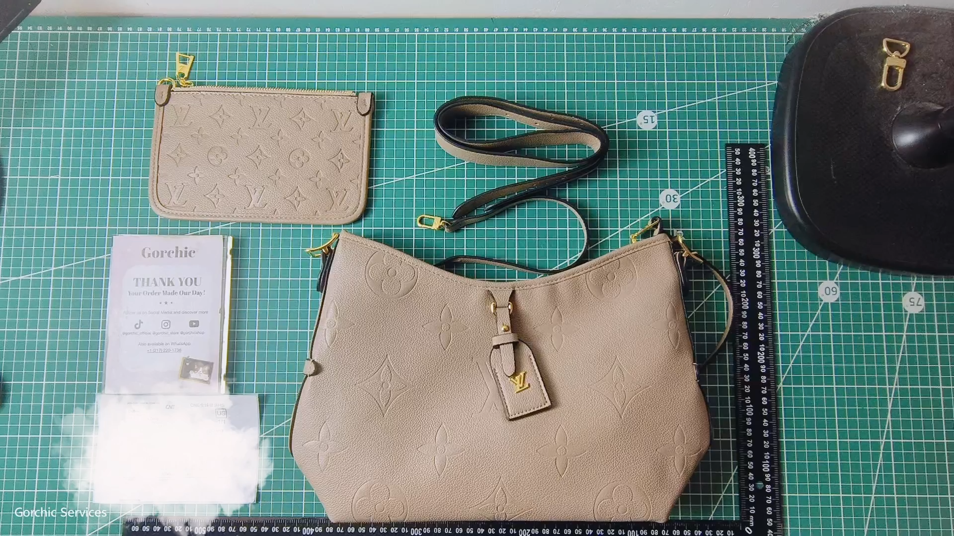 Designer Monogram Carryall PM Gris Tourterelle - Bag - Gorchic - $114.99