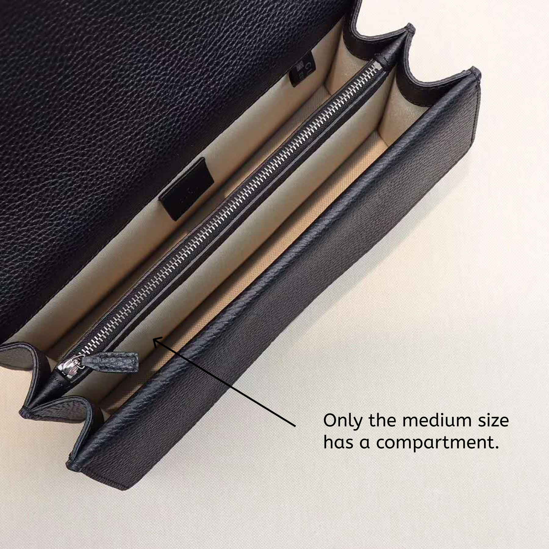 Double-G DIONYSUS Black Leather Shoulder Bag - Gorchic - $106.99