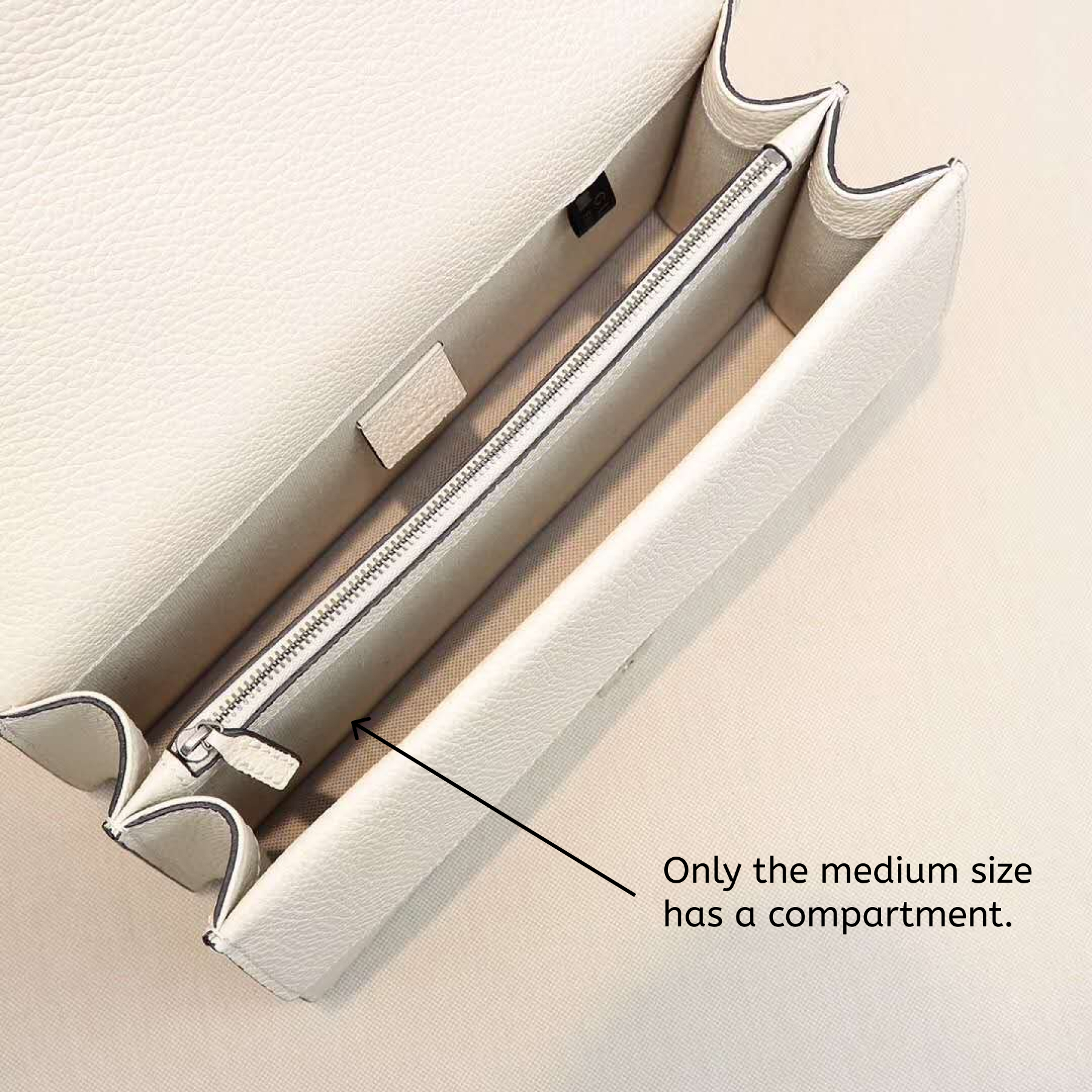 Double-G DIONYSUS White Leather Shoulder Bag - Gorchic - $106.99