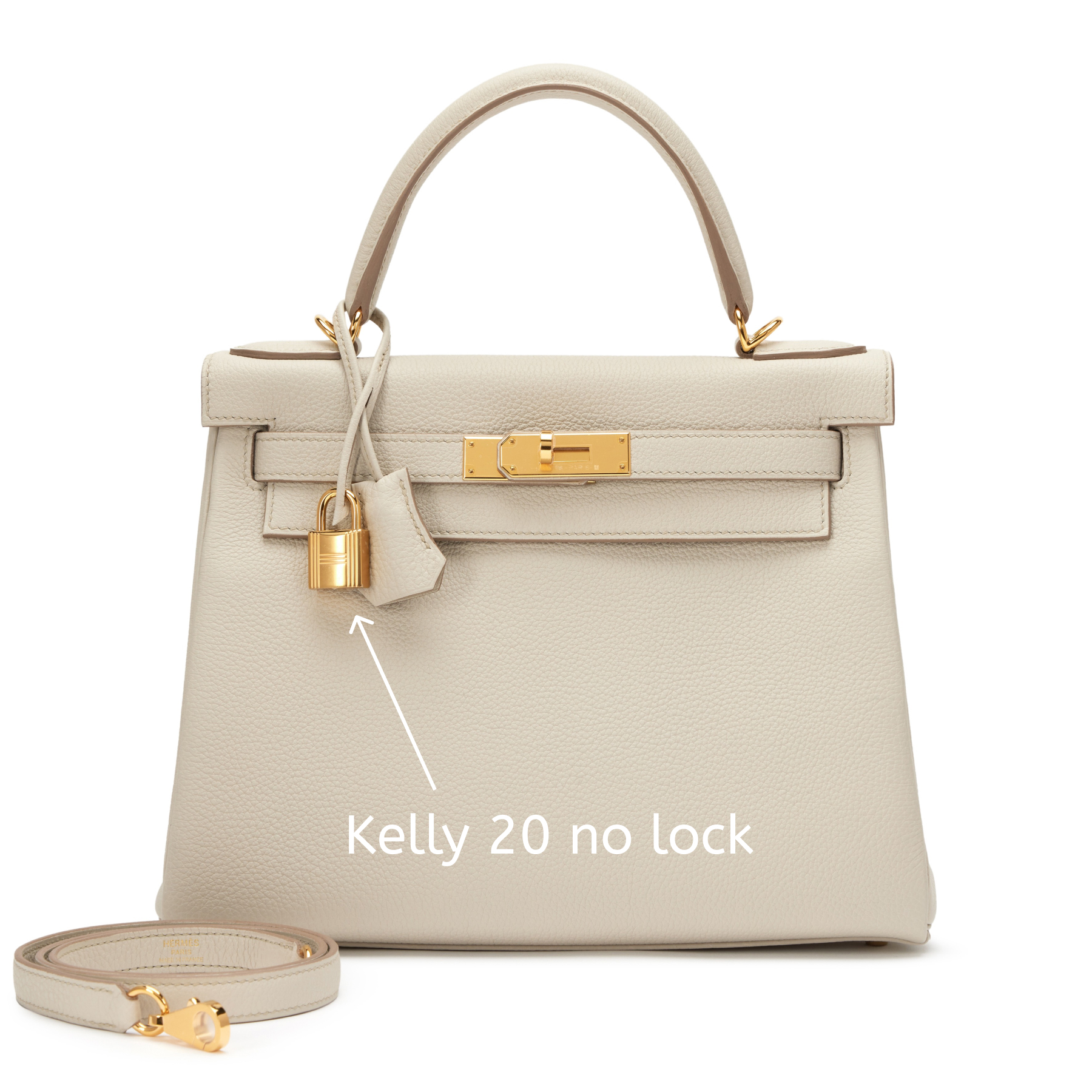 H-Inspired Beton Retourne Togo Kelly Gold Hardware - Gorchic - $175.99