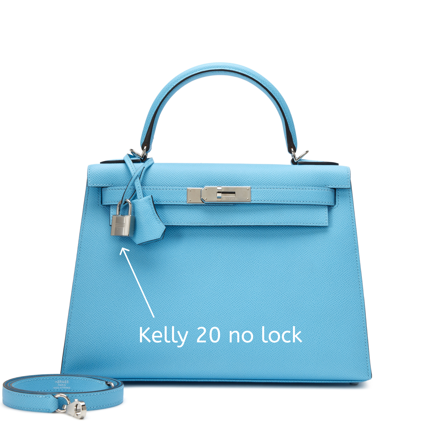 H-Inspired Celeste Epsom Sellier Kelly Palladium Hardware - Gorchic - $156.99