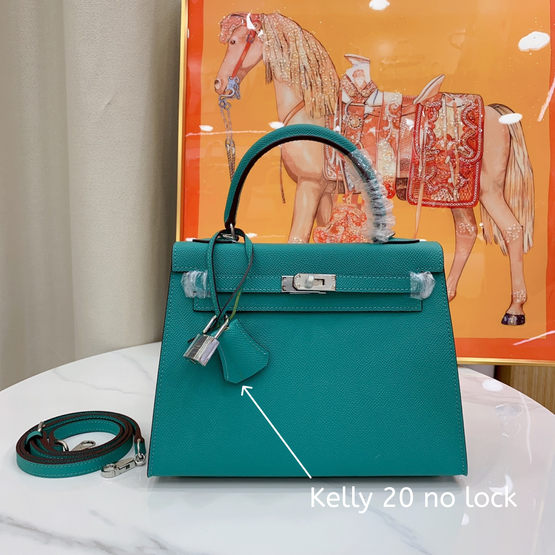 H-Inspired Kelly Haze Light Green Silver Hardware - Bag - Gorchic - $156.99