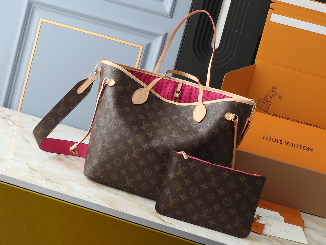 Designer Monogram Neverfull MM Classic Bag - Gorchic - $110.99