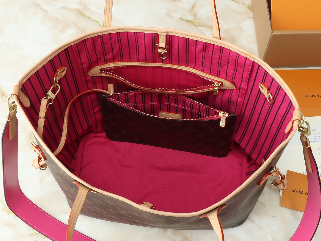 Designer Monogram Neverfull MM Classic Bag - Gorchic - $110.99