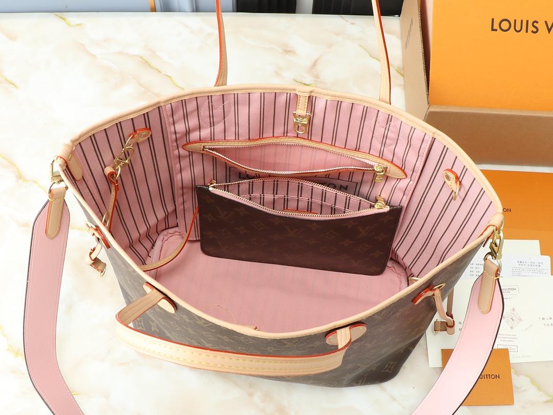 Designer Monogram Neverfull MM Classic Bag - Gorchic - $110.99