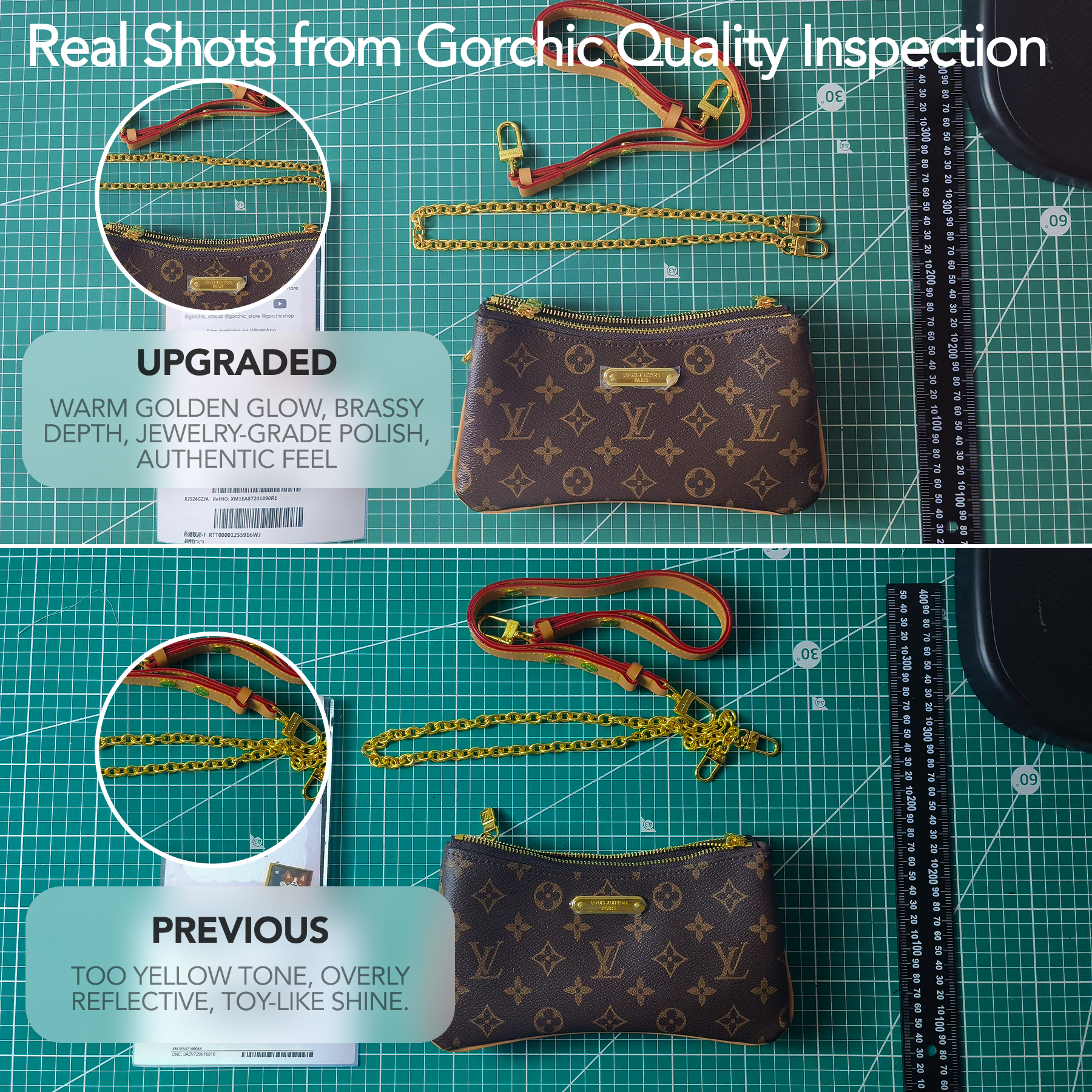 Designer Monogram Liv Pochette Monogram Bag - Gorchic - $123.99