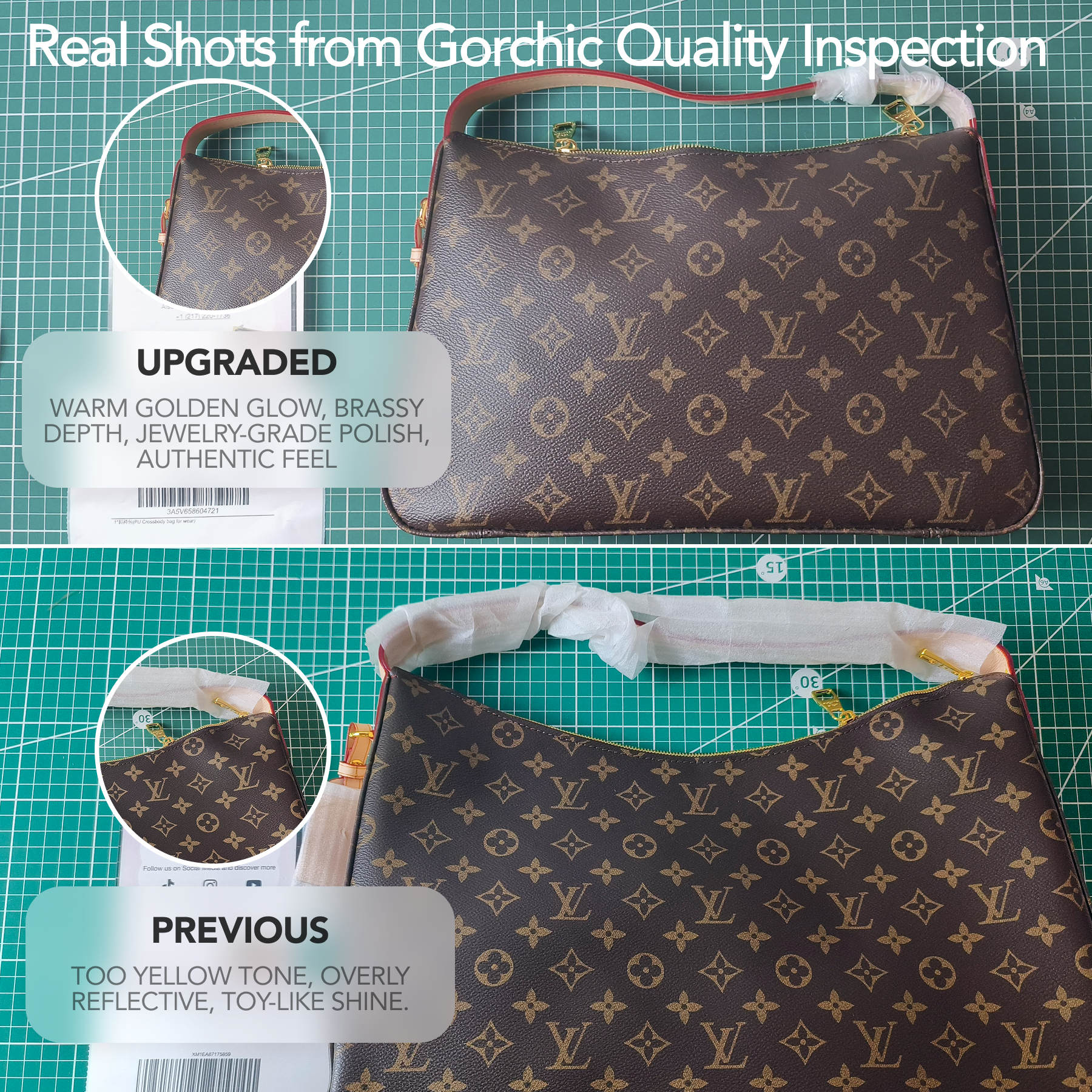 Designer Monogram Slouchy - Bag - Gorchic - $125.99