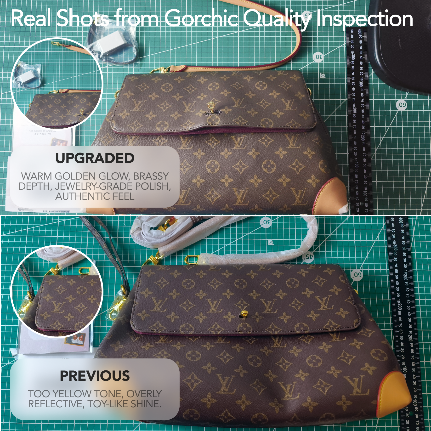 Designer Hide Away MM Monogram Coated canvas - Bag - Gorchic - $132.99