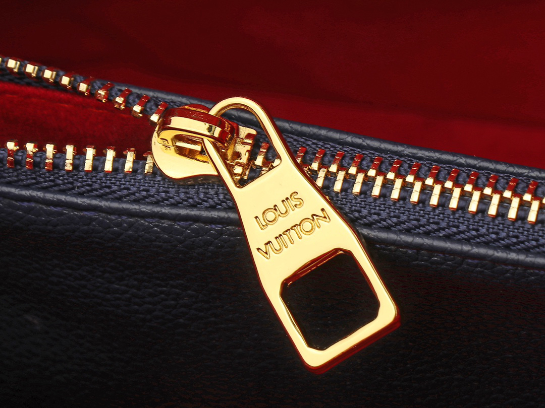 Designer Monogram  NeoNoe MM Bucket Blue Bag - Gorchic - $118.99