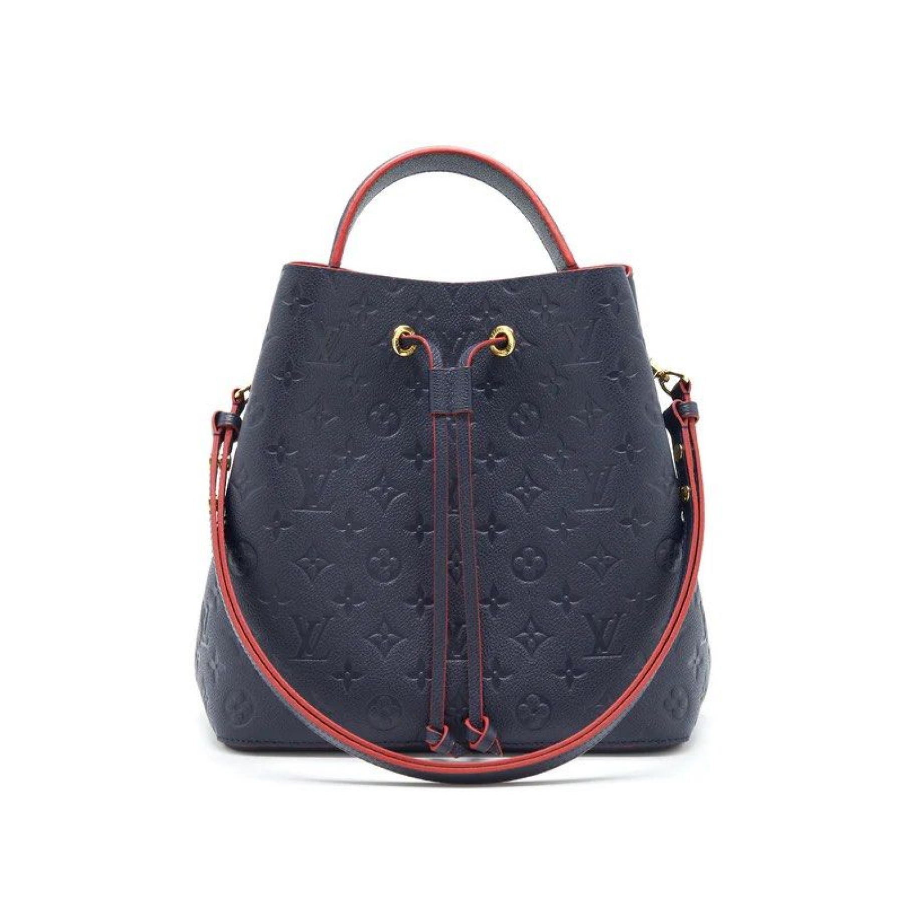 Designer Monogram  NeoNoe MM Bucket Blue Bag - Gorchic - $118.99