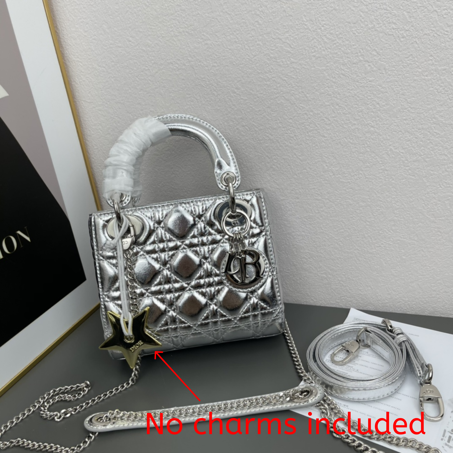 D Inspired Mini Lady D Inspired Bag Cannage Calfskin - Bag - Gorchic - $163.99