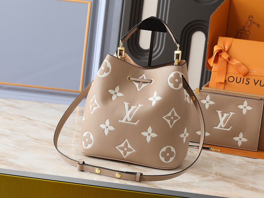 Designer Monogram  NeoNoe MM Bucket Bag - Gorchic - $132.99