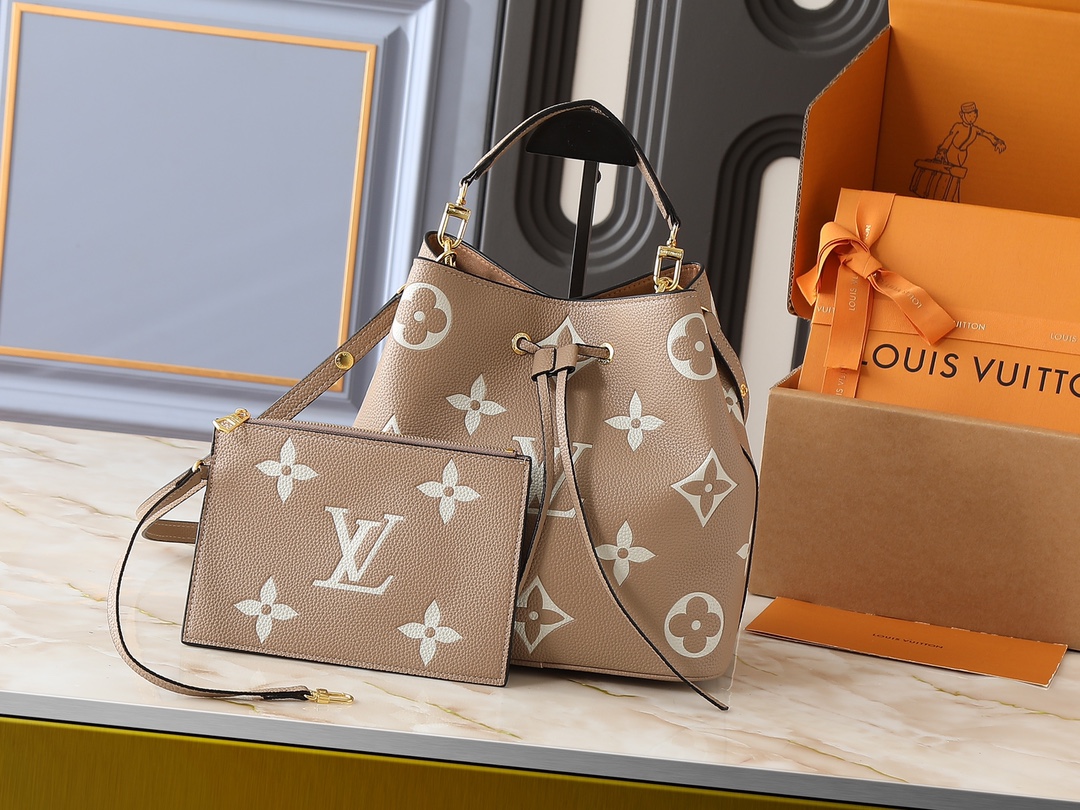 Designer Monogram  NeoNoe MM Bucket Bag - Gorchic - $132.99