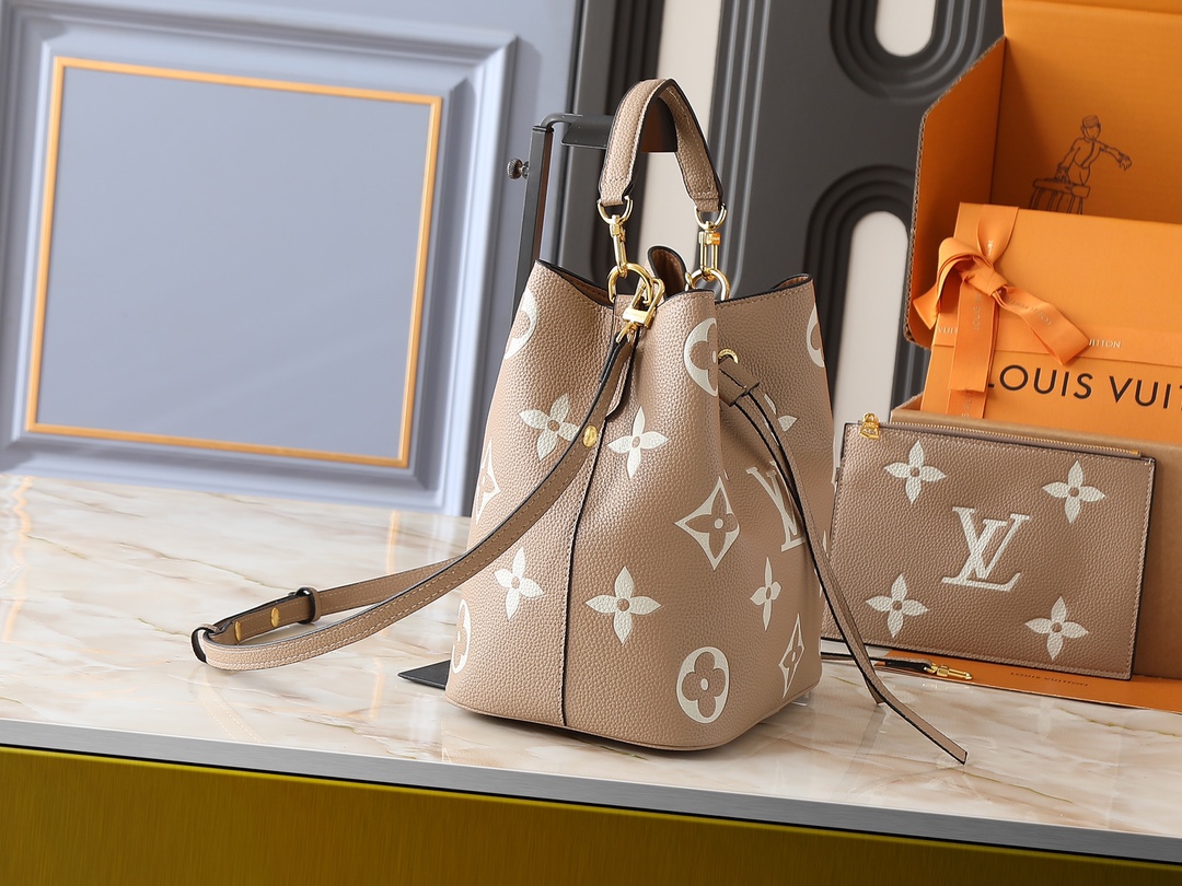 Designer Monogram  NeoNoe MM Bucket Bag - Gorchic - $132.99