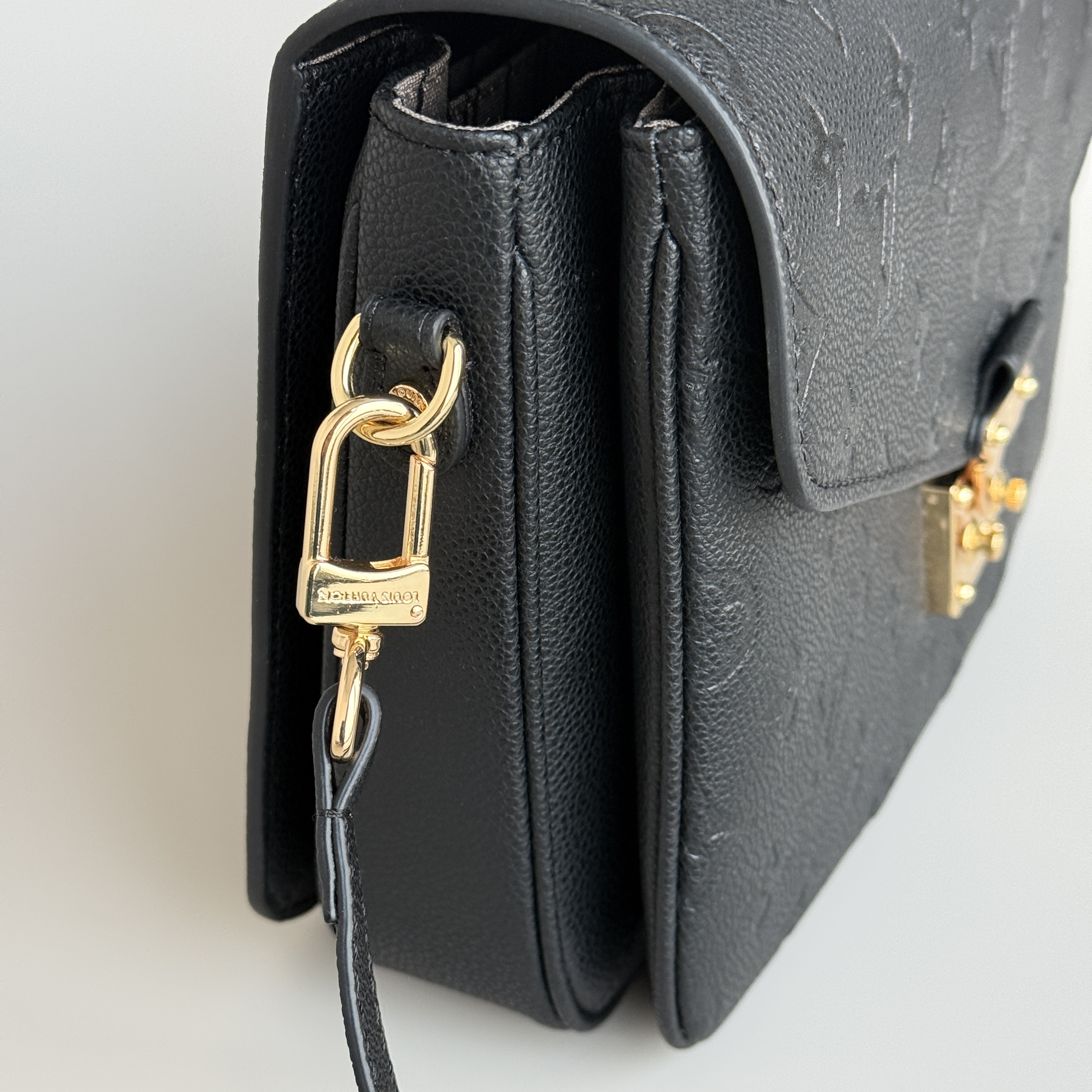 Designer Monogram Empreinte Monogram Leather Black Pochette Métis - Bag - Gorchic - $127.99
