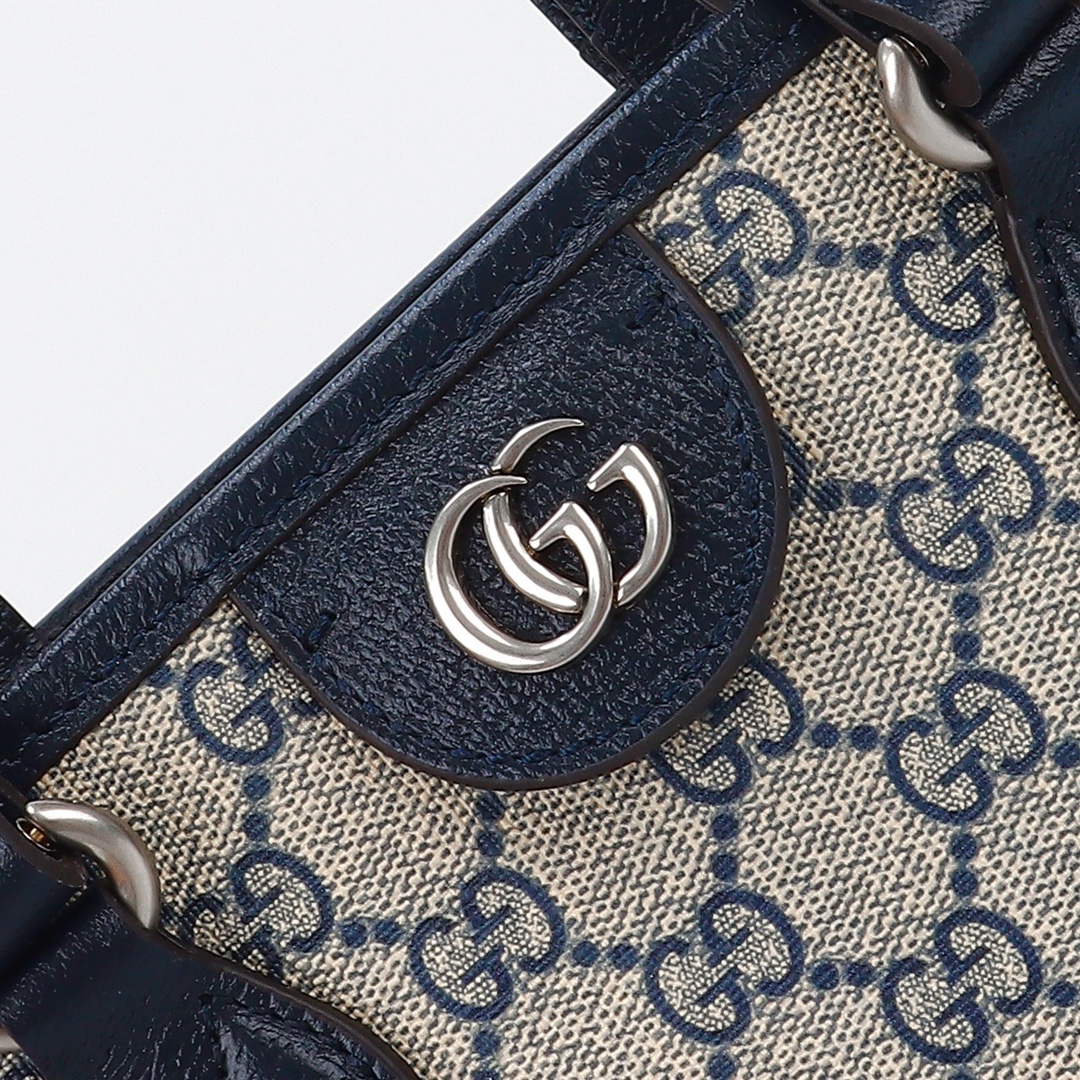 Double-G Ophidia Large Tote Bag -  Blue Bag - Gorchic - $138.99