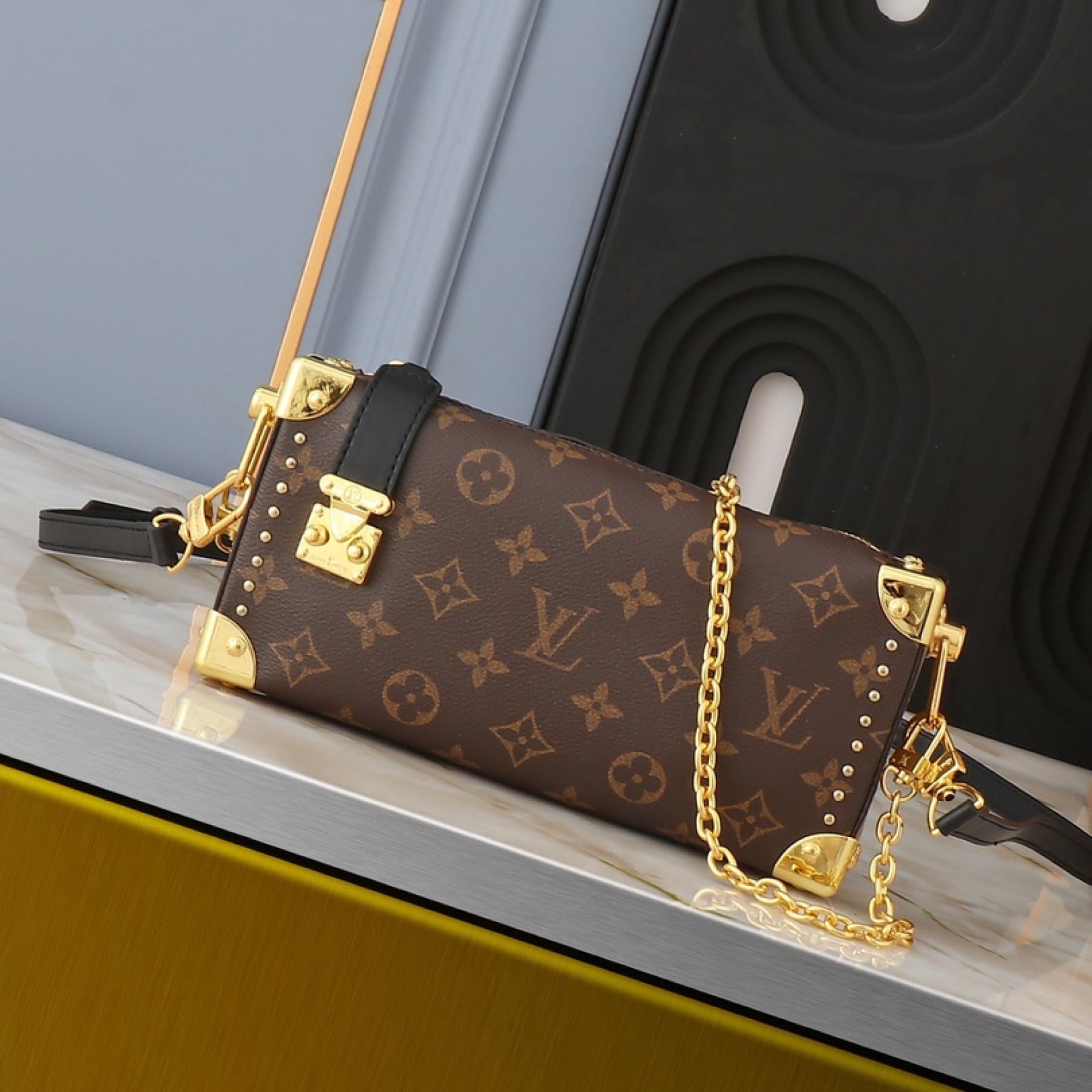 Designer Monogram Side Trunk PM Brown - Bag - Gorchic - $137.99