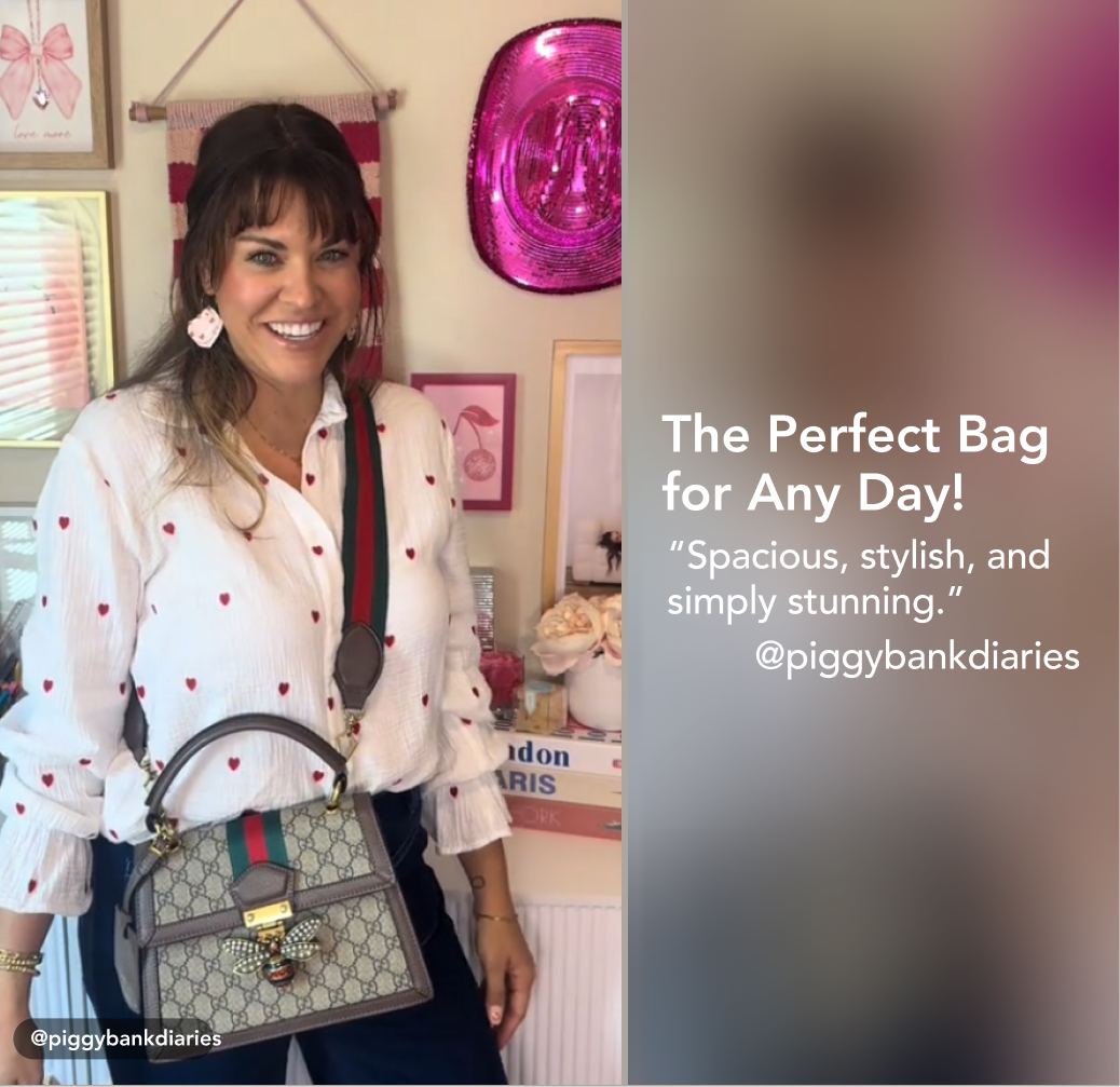 Double-G Queen Margaret Bee Top Handle Bag - Gorchic - $146.99