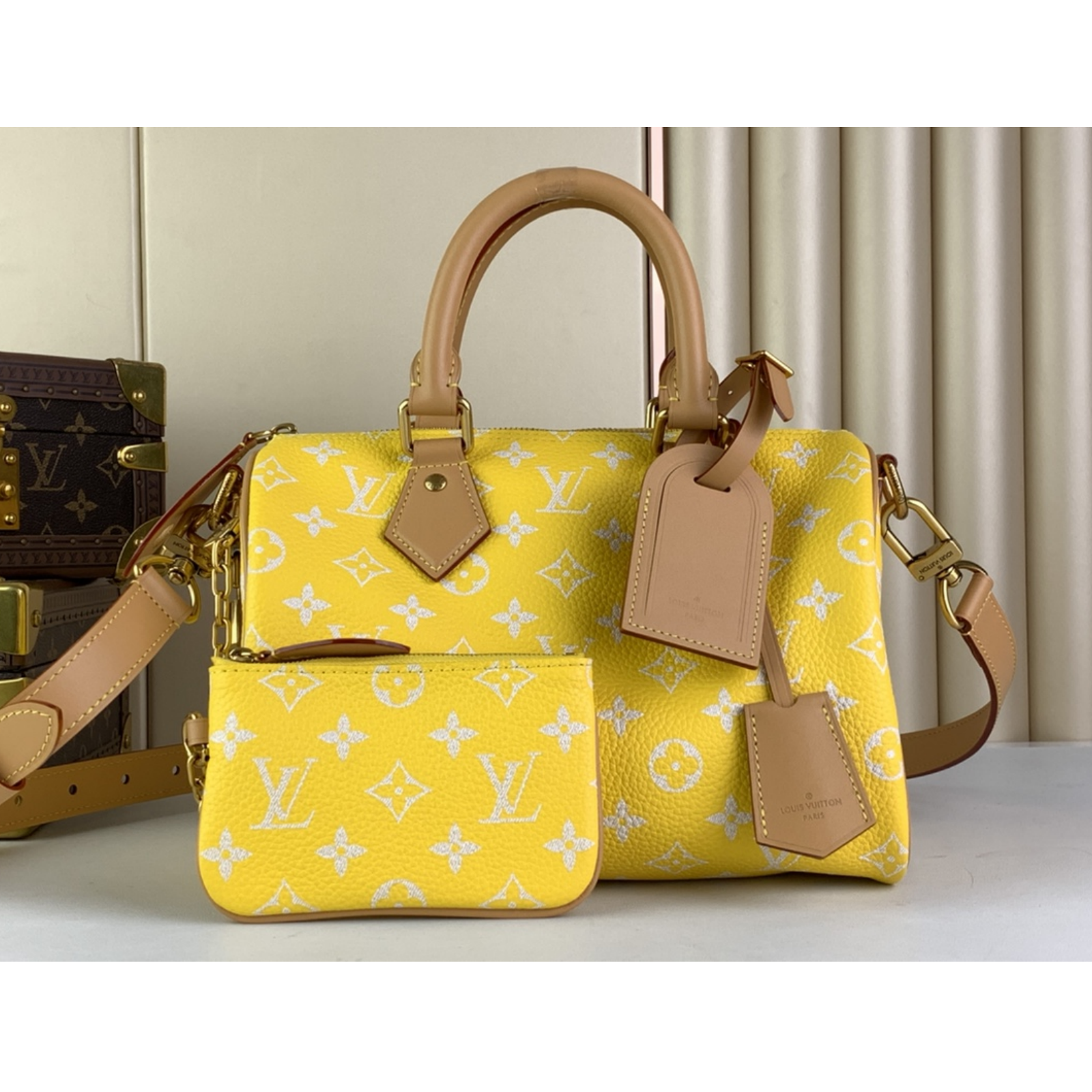 Designer Monogram SPEEDY P9 BANDOULIERE 25 HANDBAG - Bag - Gorchic - $143.99