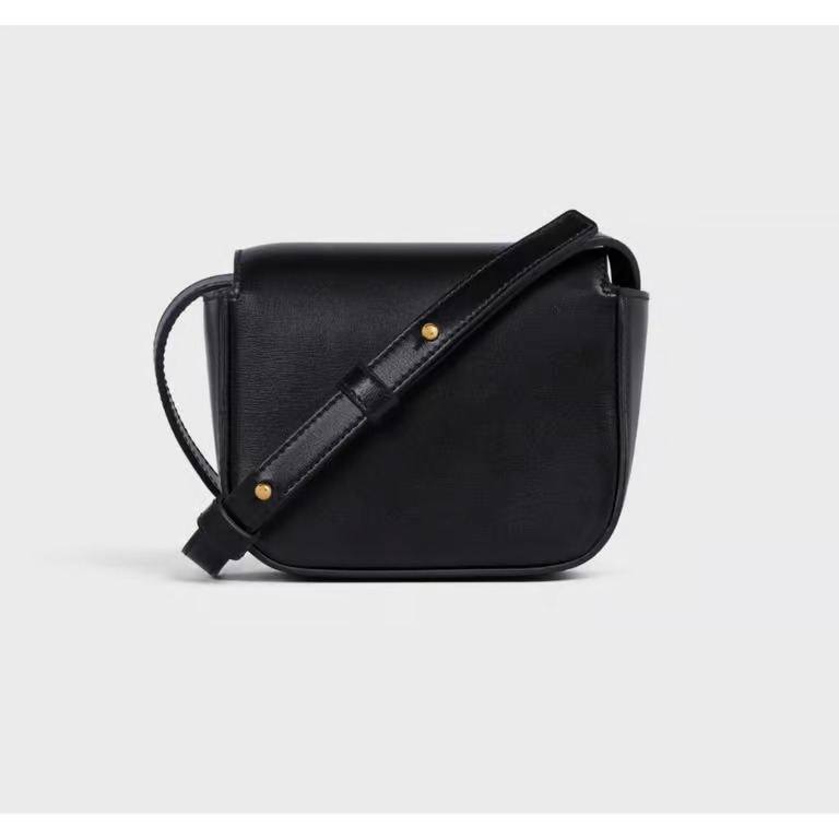 CL MINI TRIOMPHE IN SHINY CALFSKIN BLACK - Bag - Gorchic - $93.99