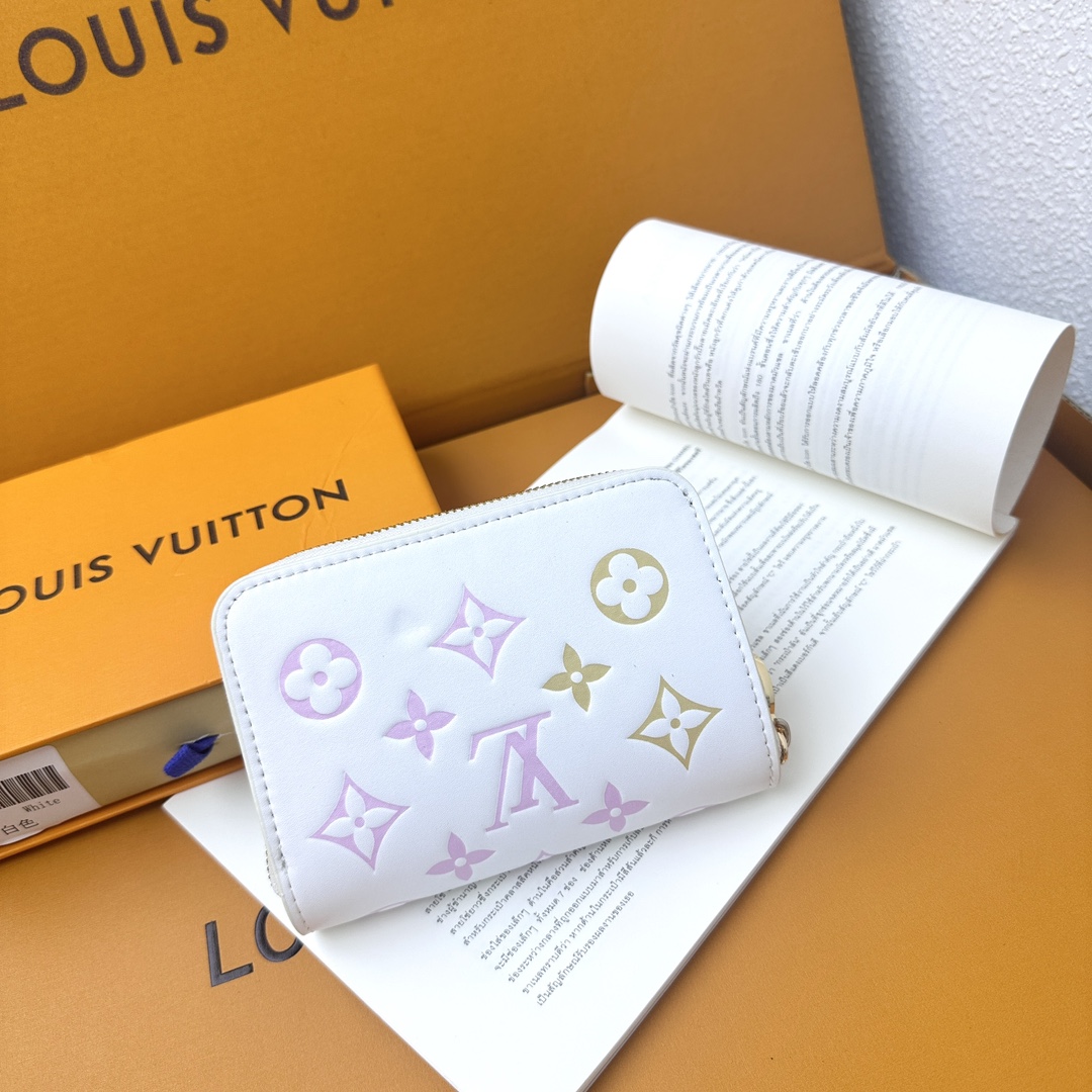 Designer Monogram White Wallet - Gorchic - $57.99