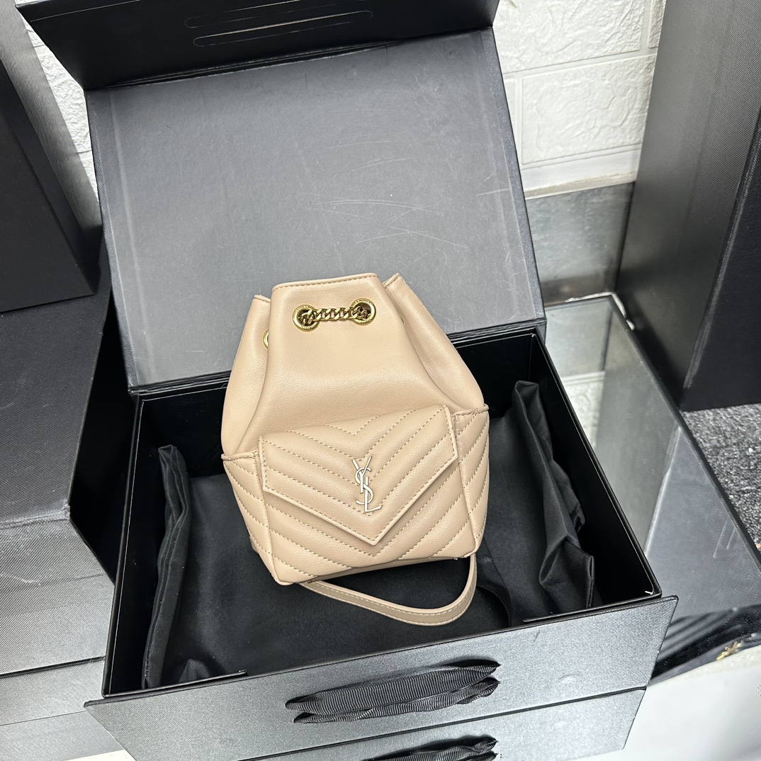 Lady Designer JOE backpack in Calfskin White - Bag - Gorchic - $139.99