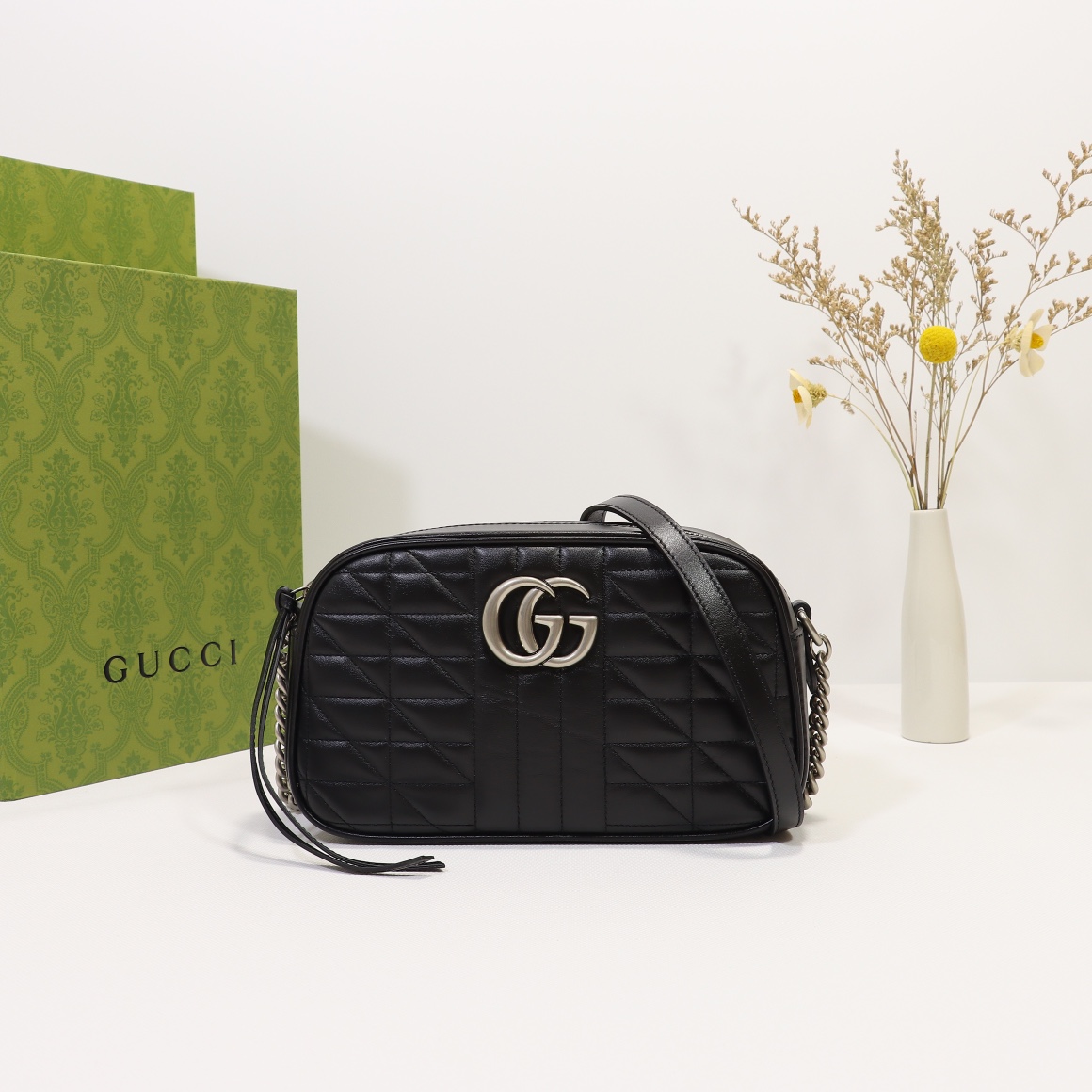 Double-G GG Marmont Chain Shoulder Bag - Gorchic - $106.99