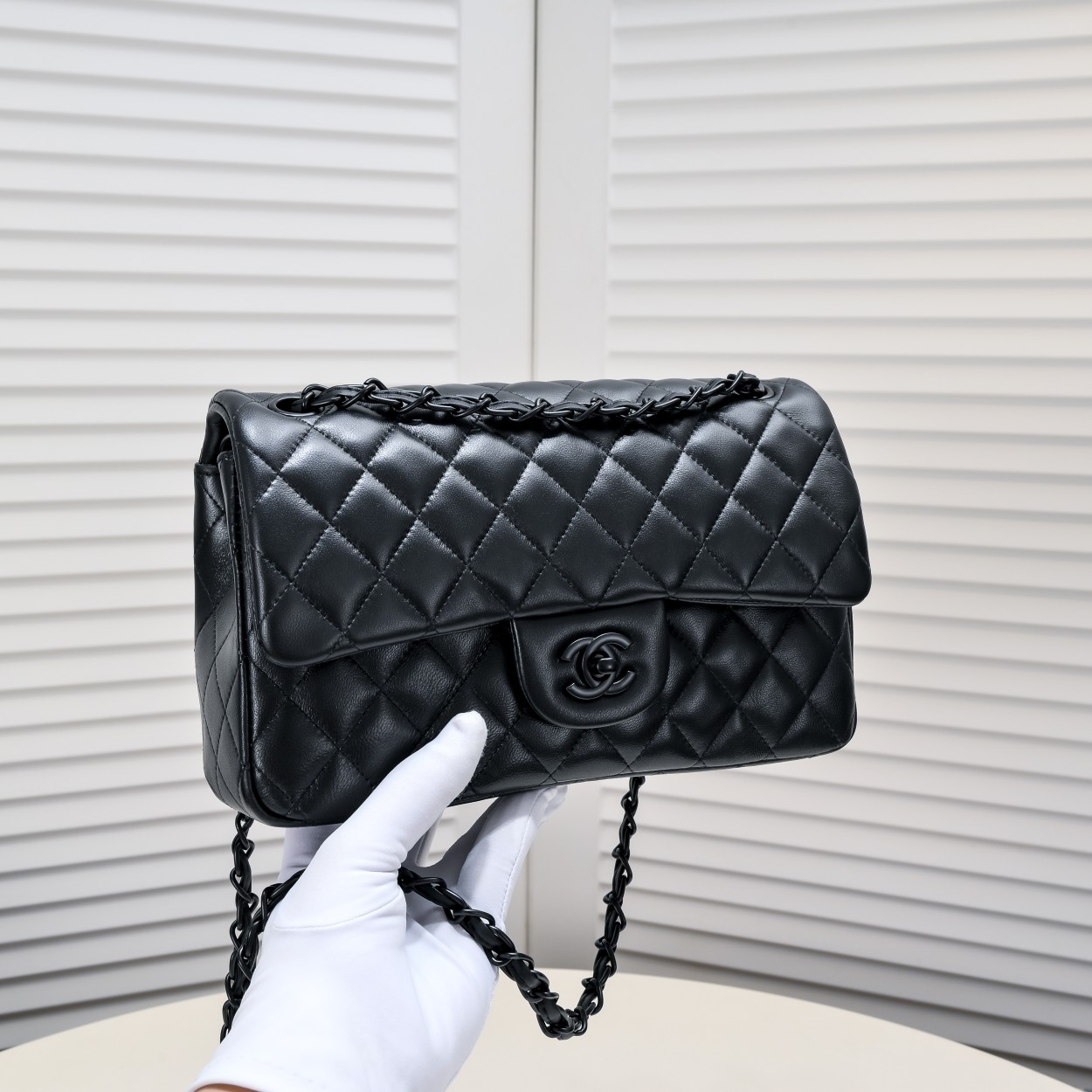 CC Inspired Classic Double Flap Bag Black Hardware - Bag - Gorchic - $122.99