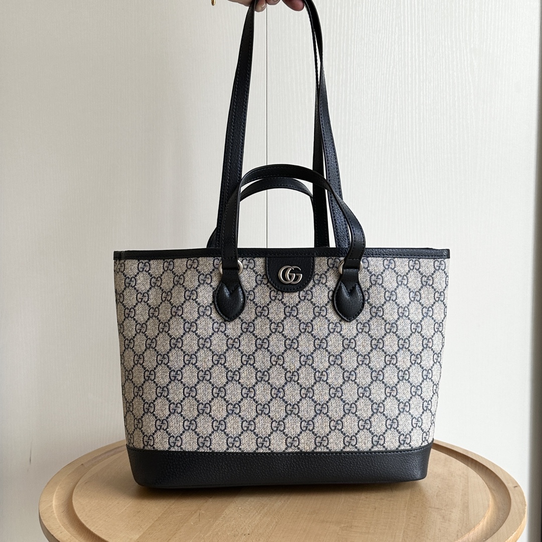 Double-G Ophidia Large Tote Bag - Black Bag - Gorchic - $135.99
