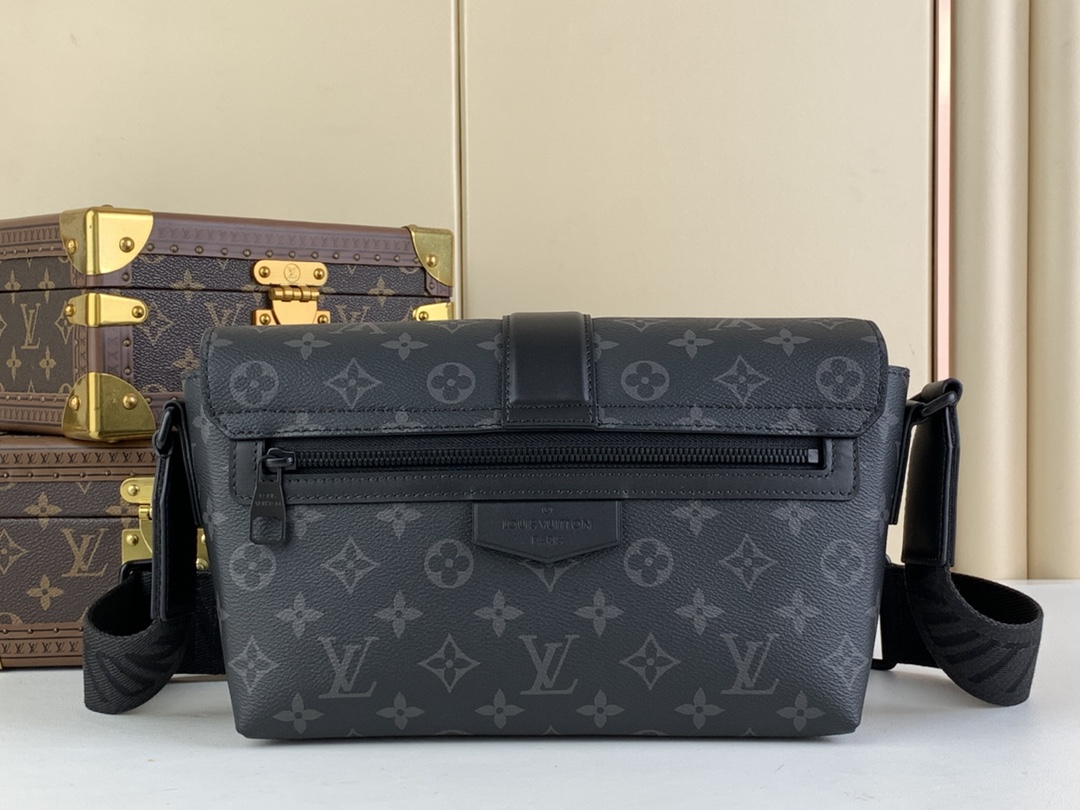 Designer Monogram S-Cape Messenger Bag Black Flower - Bag - Gorchic - $136.99