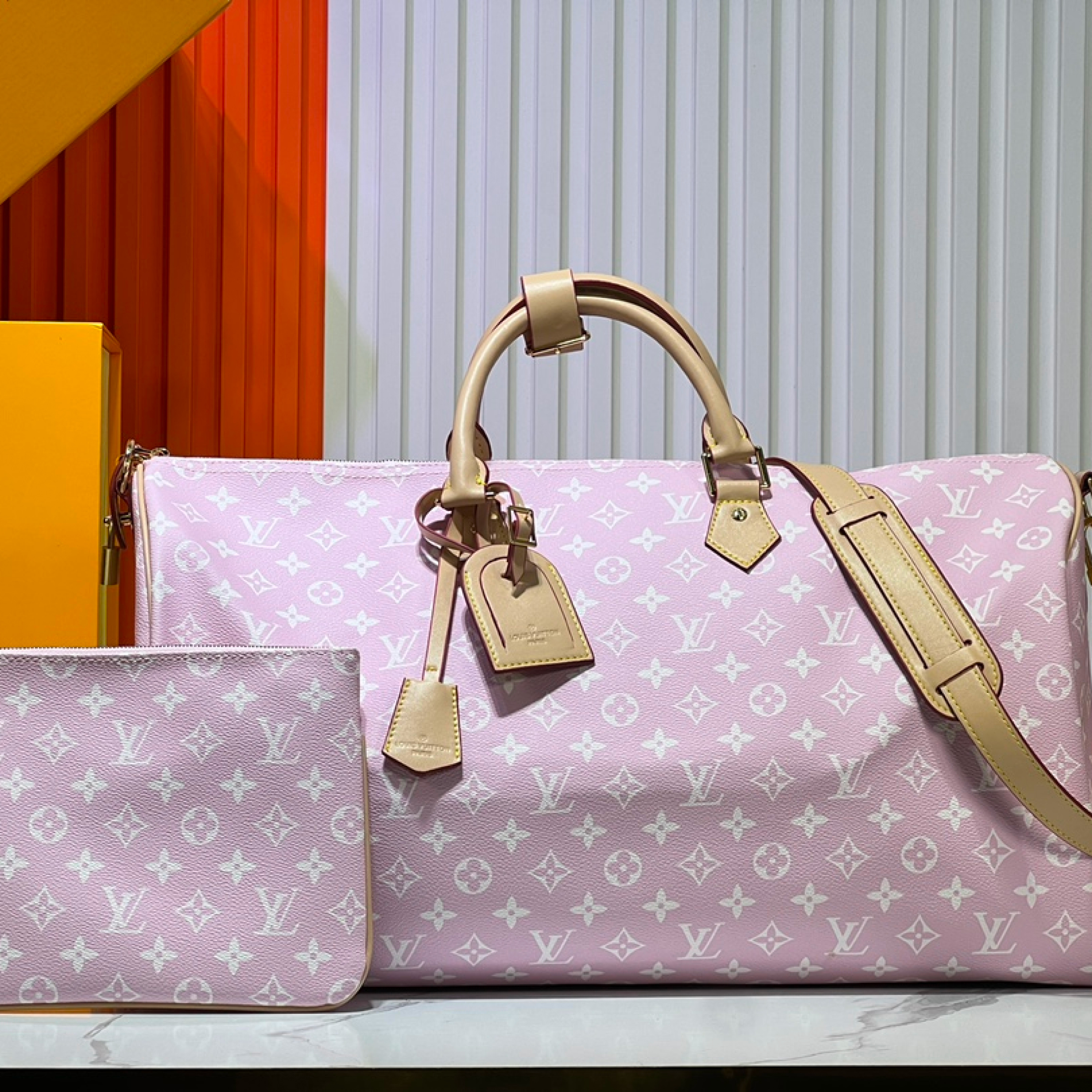Designer Monogram Speedy P9 Bandoulière 50 - Light Pink - Bag - Gorchic - $149.99