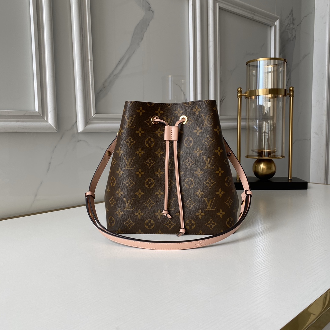 Designer Monogram NeoNoe MM Bucket Bag - Gorchic - $110.99