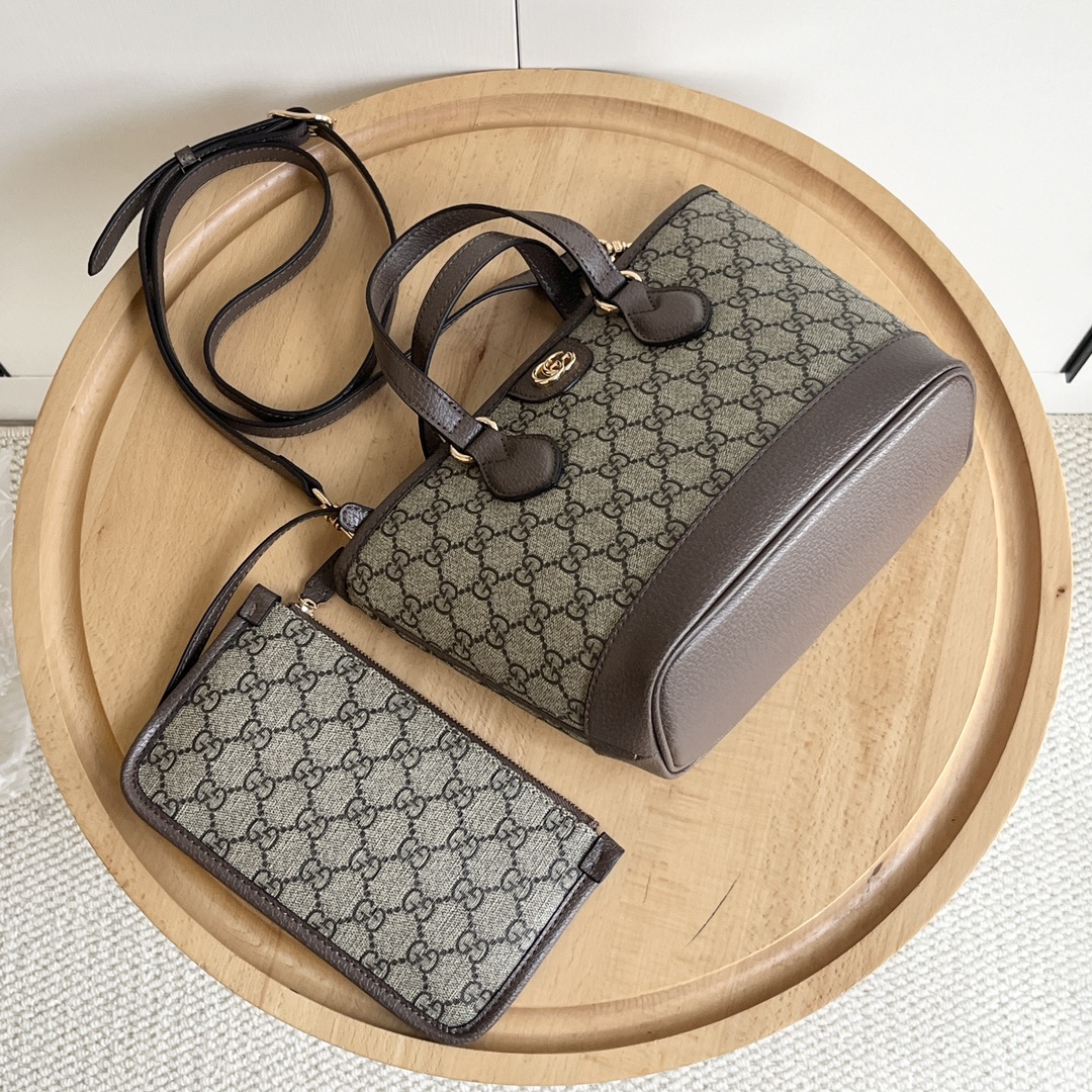 Double-G Ophidia Small Tote Bag - Gray Bag - Gorchic - $123.99